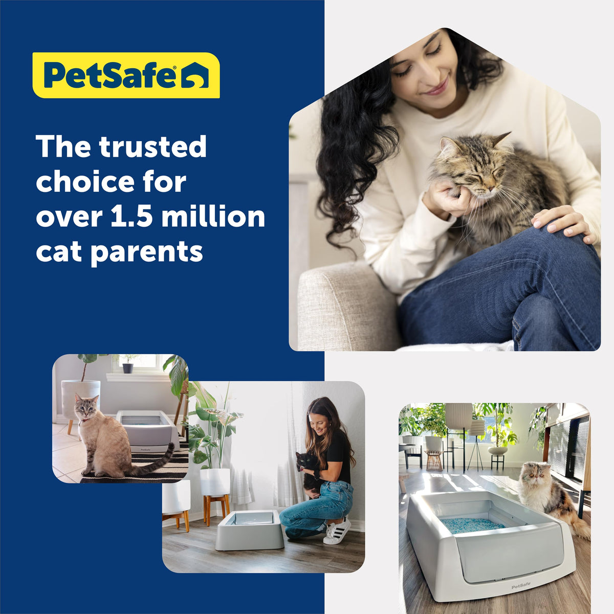 PetSafe ScoopFree Crystal Litter Tray Refills Lavender Crystals, 3-Pack Disposable Tray Includes Leak Protection & Low Tracking Litter Absorbs Odors on Contact,(PAC00-16689) 🍁 All In One Marketplace Canada