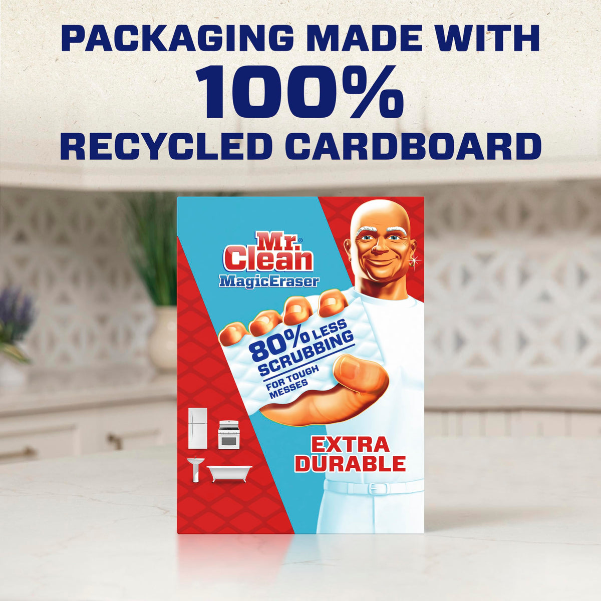 Mr. Clean Magic Eraser Extra Durable Scrubber & Cleaning Sponge 4ct. ๐ All In One Marketplace Canada
