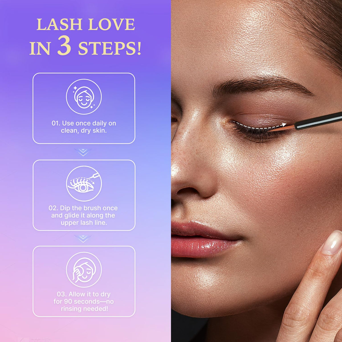 Premium Eyelash Serum and Eyebrow Enhancer by VieBeauti, Lash boost Serum for Fuller and Thicker Lashes & Brows (3ML) ๐ All In One Marketplace Canada