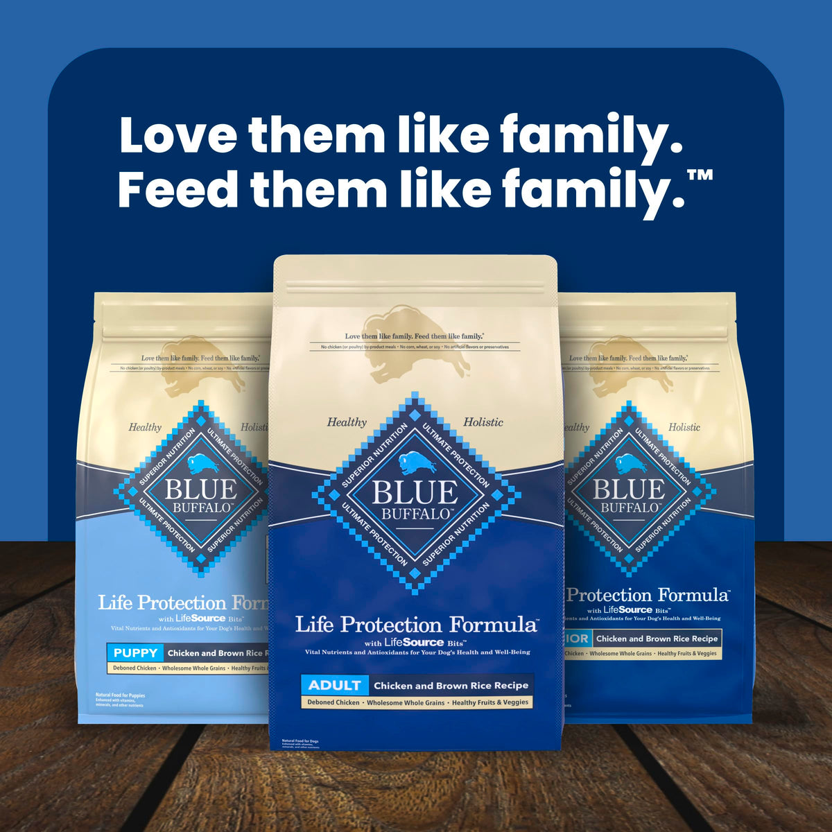 Blue Buffalo Life Protection Formula Chicken & Brown Rice Adult Dry Dog Food, Supports Immunity with Antioxidant-Rich LifeSource Bits, Promotes Healthy Muscle Development, 2.7kg/6lbs ๐ All In One Marketplace Canada