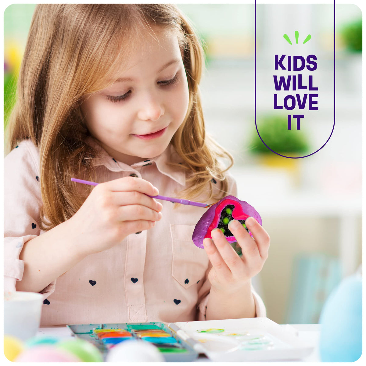 Kids Rock Painting Kit - Glow in The Dark - Arts & Crafts Christmas Gifts for Boys and Girls Ages 4-12 - Craft Activities Kits - Creative Art Toys for 4, 5, 6, 7, 8, 9, 10, 11 & 12 Year Old Kids (Glow In The Dark) ๐ All In One Marketplace Canada