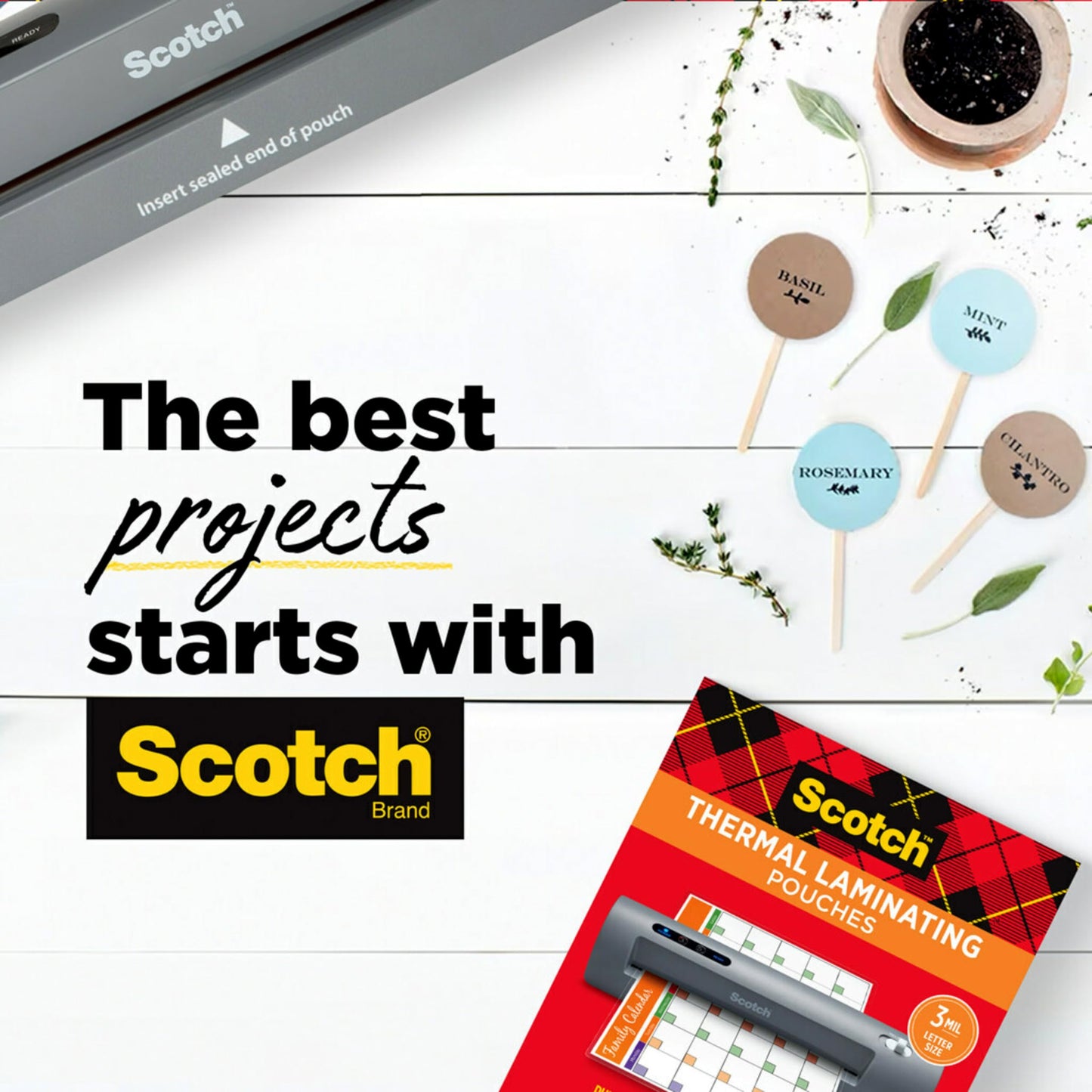 Scotch Thermal Laminator, 2 Roller System for a Professional Finish, Use for Home, Office or School, Suitable for use with Photos (TL901X) ๐ All In One Marketplace Canada