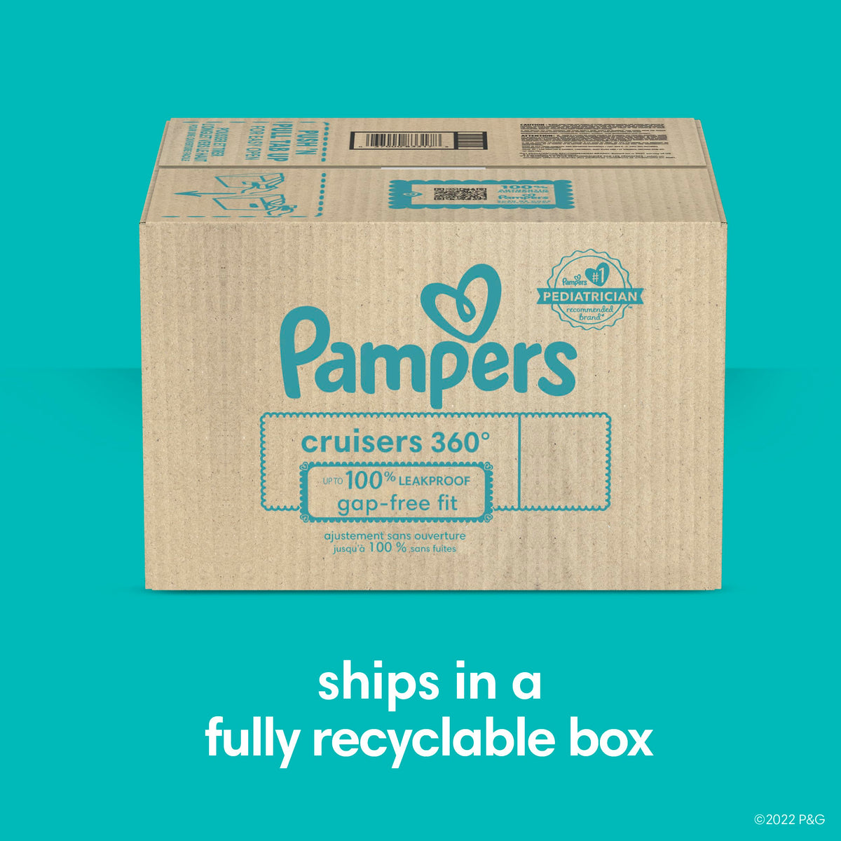 Pampers Cruisers 360 Pull-On Diapers, Size 7, Babyproof up to 100% leakproof diaper, 1 Pack (Count of 88) 🍁 All In One Marketplace Canada