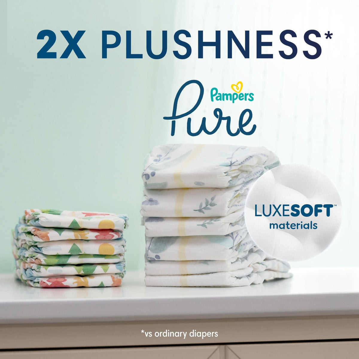 Pampers Pure Protection Diapers - Size 3, 168 Count, Hypoallergenic Unscented Disposable Baby Diapers 🍁 All In One Marketplace Canada