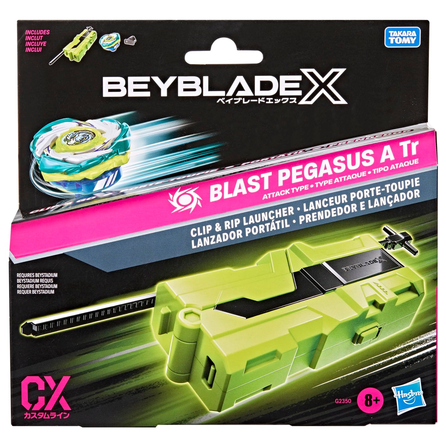 Beyblade X Blast Pegasus A Tr Clip & Rip Launcher with Takara Tomy Attack Type Top Right-Spinning Top, Battling Tops Game Toys, Ages 8+ ๐ All In One Marketplace Canada