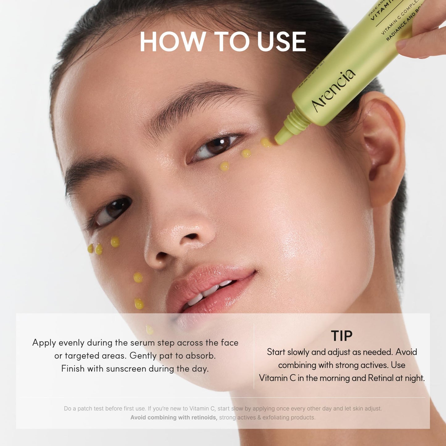 Arencia Vitamin C Booster Shot Serum with Glutathione, Niacinamide and Vitamin E for Dark Spot Care, Fine Lines & Wrinkles, Glass Skin, Korean Skincare 30ml ๐ All In One Marketplace Canada