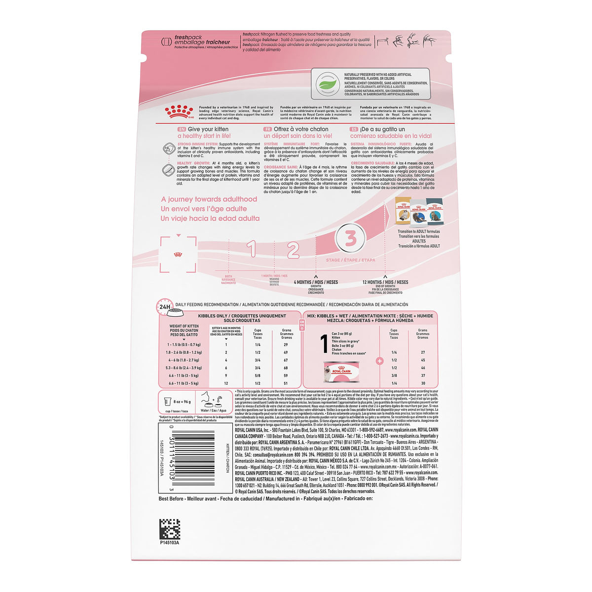 Royal Canin Feline Health Nutrition Dry Kitten Food, Supports Digestive Health, Immune Support and Healthy Energy, 3 lb Bag ๐ All In One Marketplace Canada