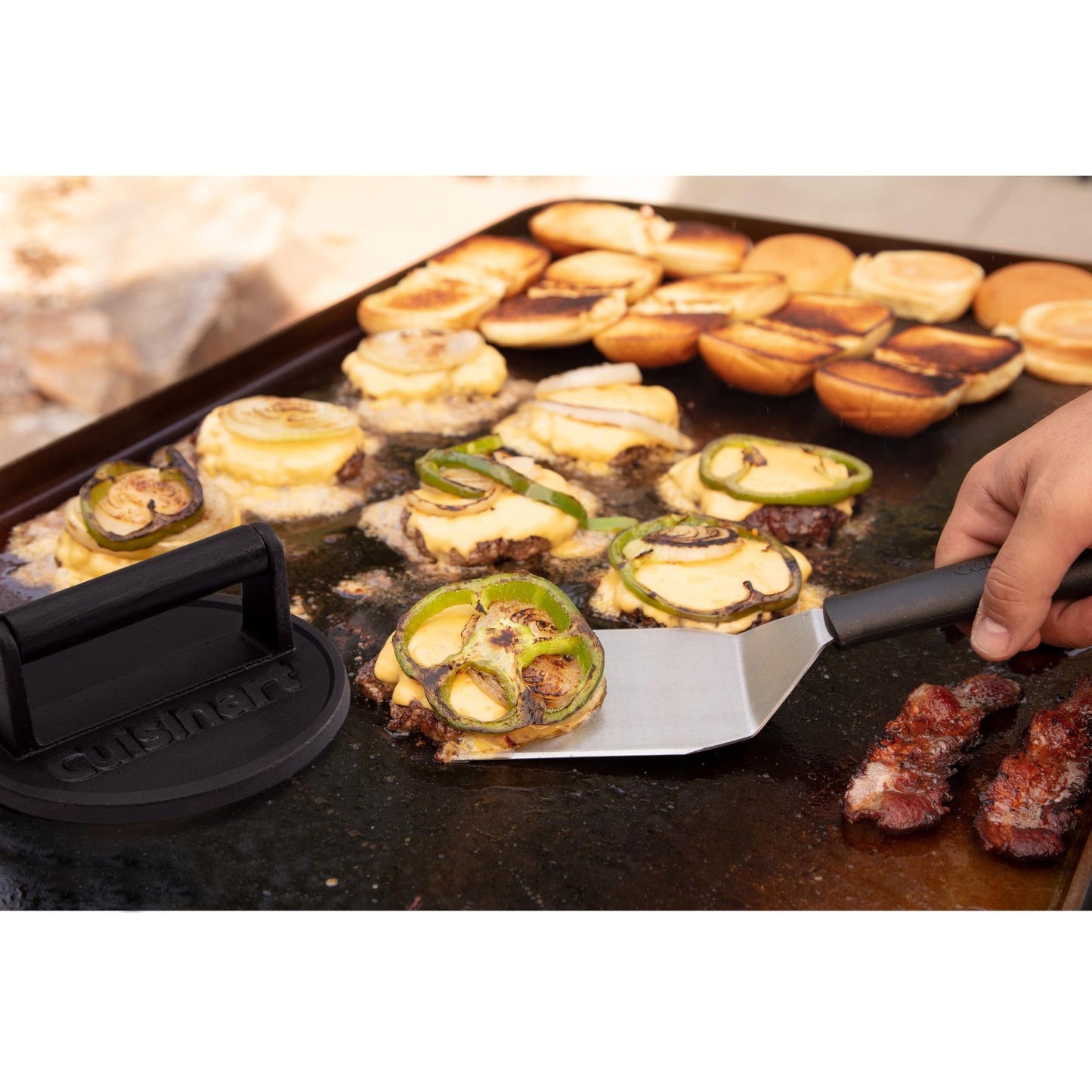 Cuisinart Smash Burger Press, Cast Iron, Heat Resistant Handle (CISB-111C) ๐ All In One Marketplace Canada