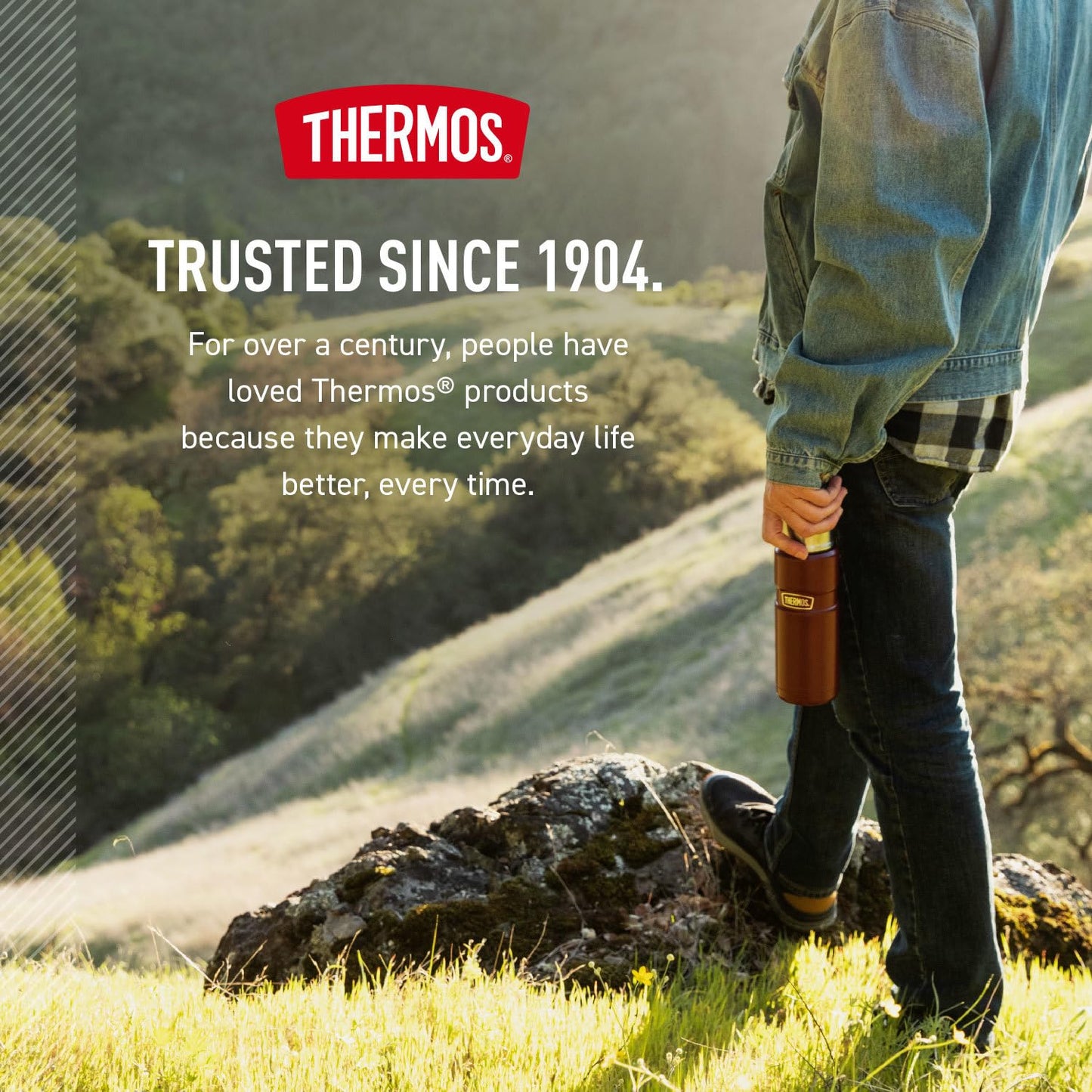 THERMOS Stainless King Beverage Bottle, 16oz, Matte Steel ๐ All In One Marketplace Canada
