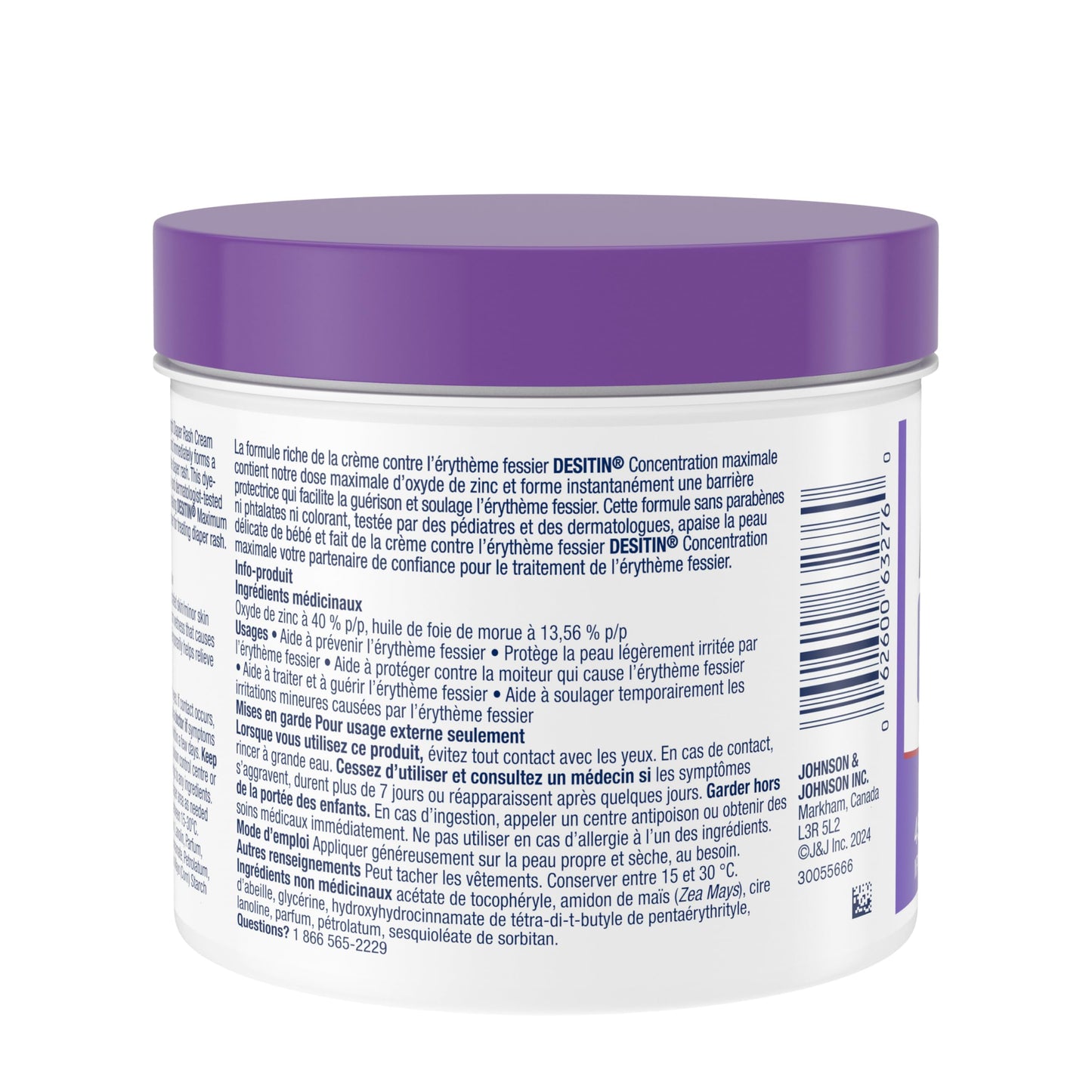 Desitin Maximum Strength Diaper Rash Cream, 40% Zinc Oxide Cream, for Immediate Relief, Dermatologist and Pediatrician Tested, Helps Heal, 454g 🍁 All In One Marketplace Canada