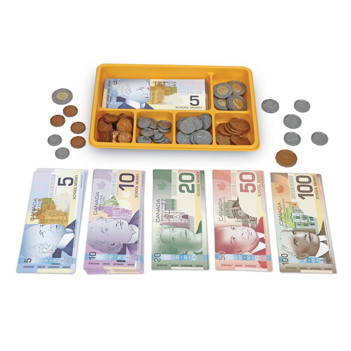 Learning Resources Canadian Currency-X-Change, Pretend Play Money for Kids, Develops Sorting and Money Skills, 211 Pieces, Ages 5+ π All In One Marketplace Canada
