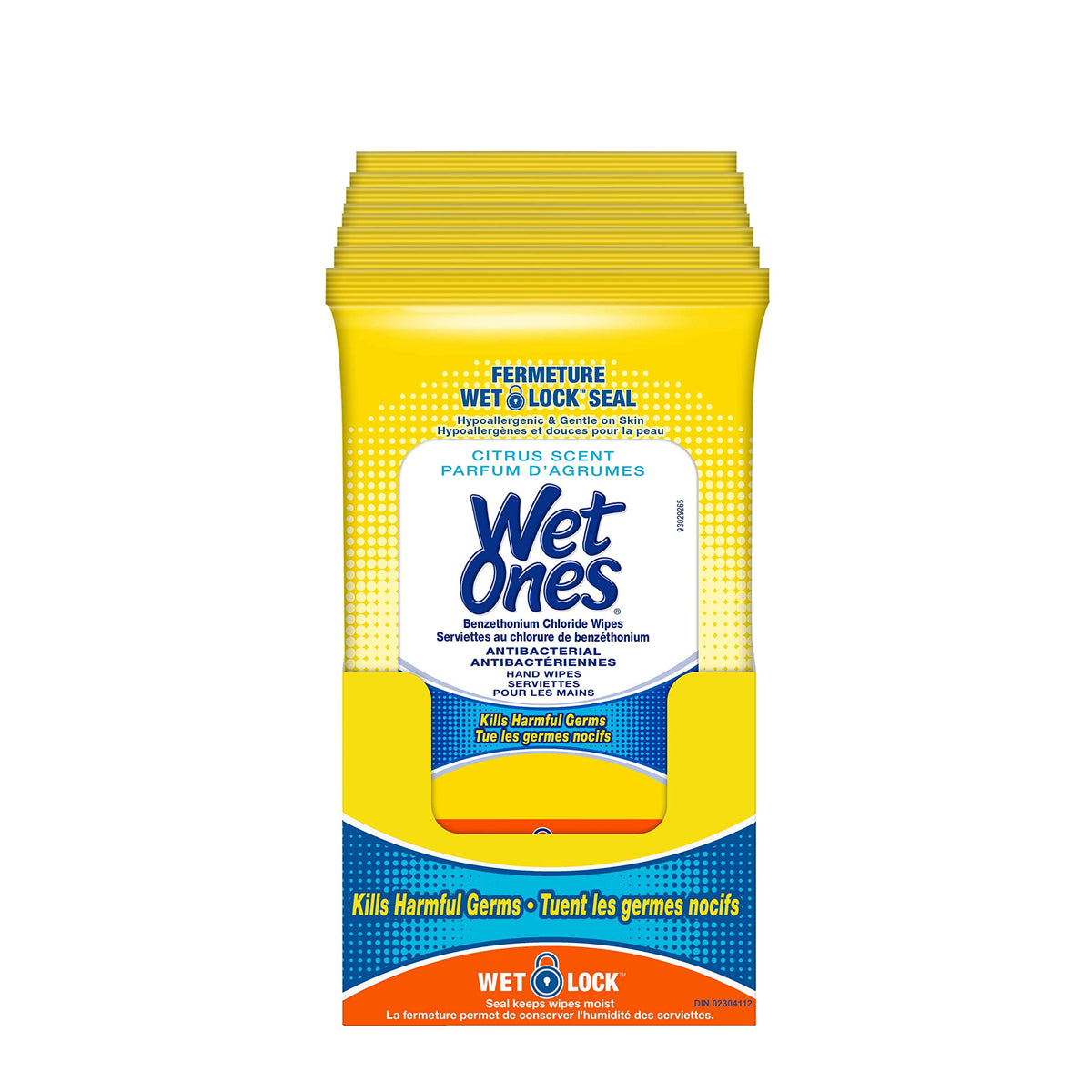 Wet Ones Antibacterial Hand Wipes, Citrus Scent, Wet Wipes, 20 Count (Pack of 10) ๐ All In One Marketplace Canada
