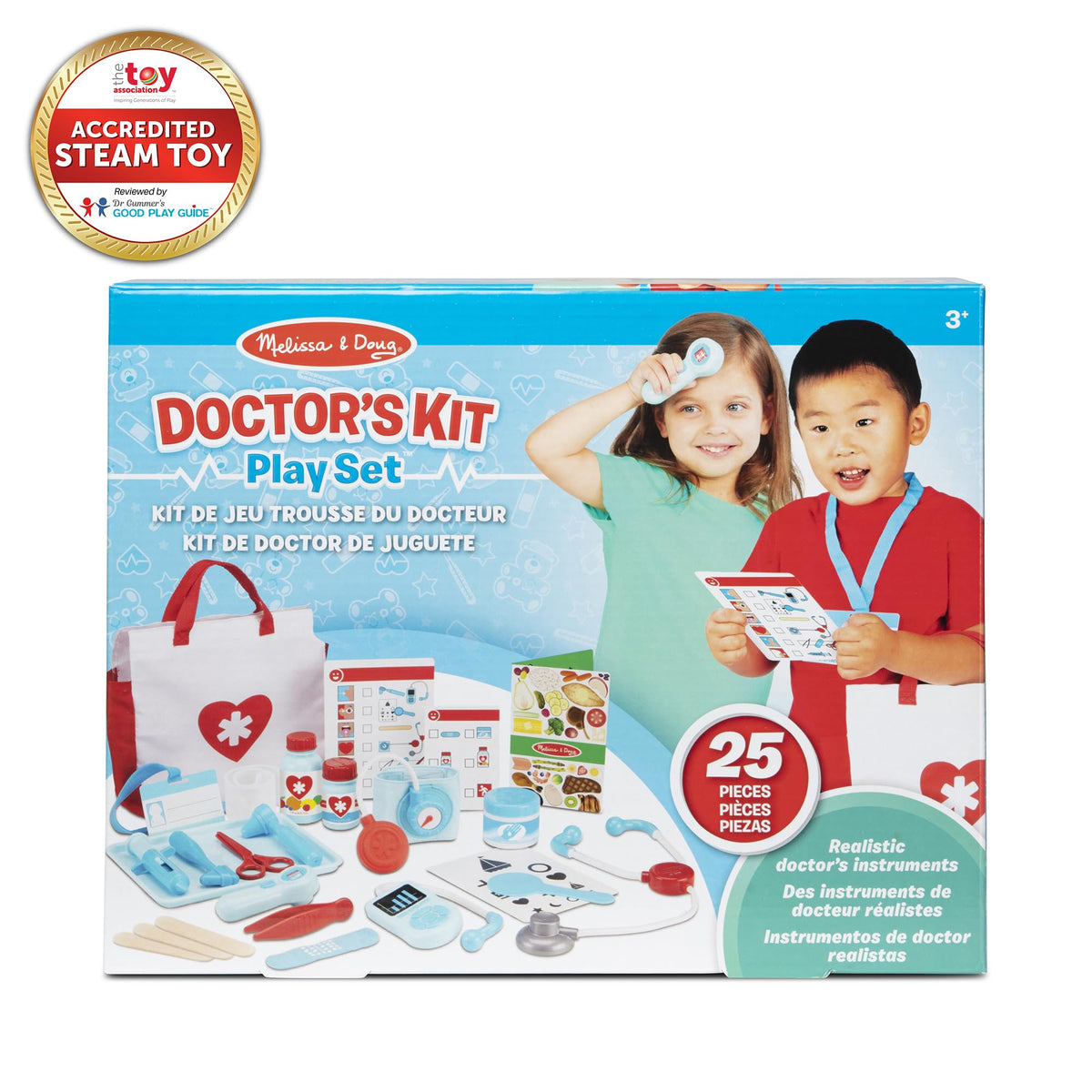 Melissa & Doug Get Well Doctor Kit, 25-Piece Toddler Doctor Play Set, Realistic Pretend Play Toys & Accessories, Preschool Toys for Girls & Boys Ages 3+ ๐ All In One Marketplace Canada