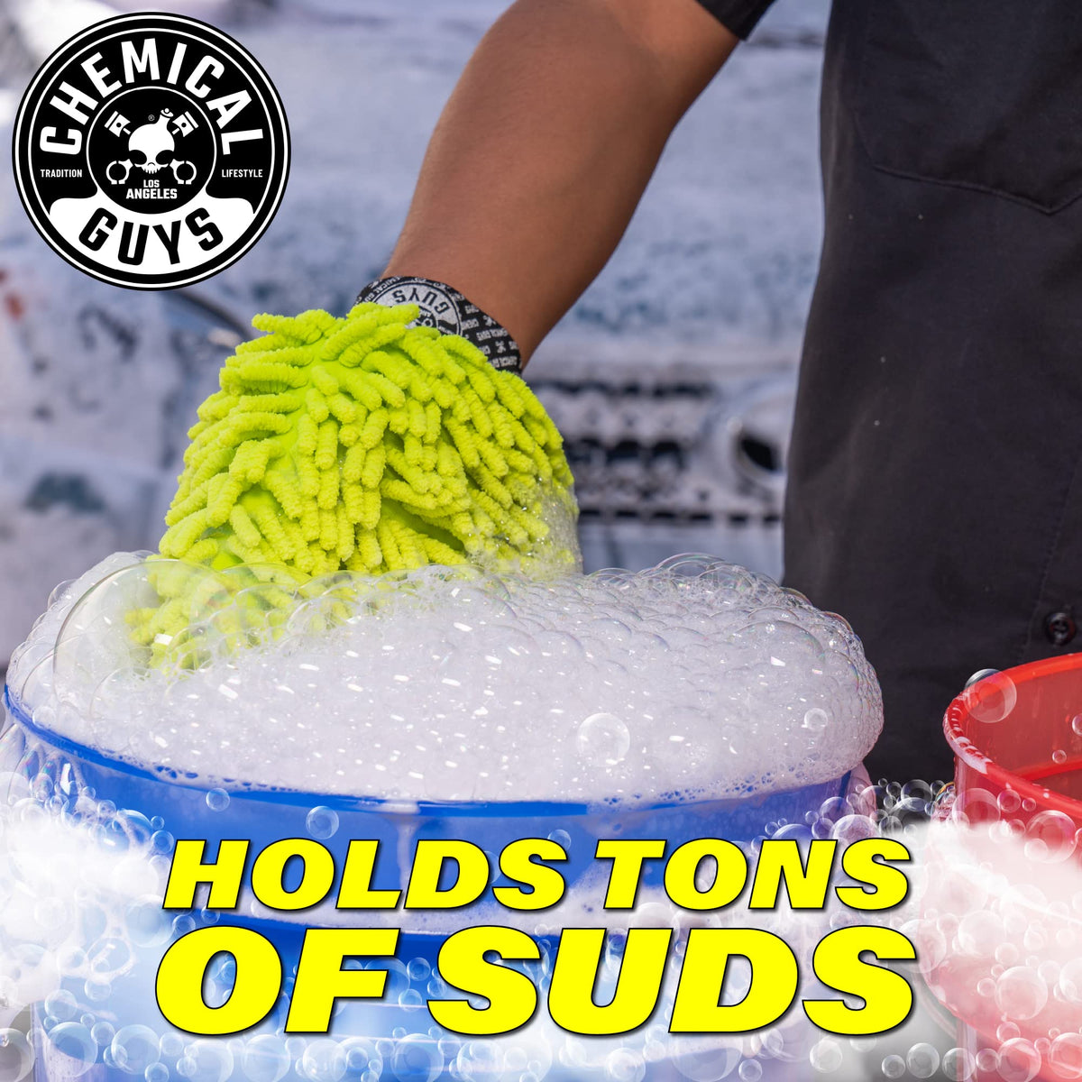 Chemical Guys Chenille Premium Scratch-Free Microfiber Wash Mitt Green, Great for Cars, Trucks, SUVs, RVs & More (2 Pack) ๐ All In One Marketplace Canada