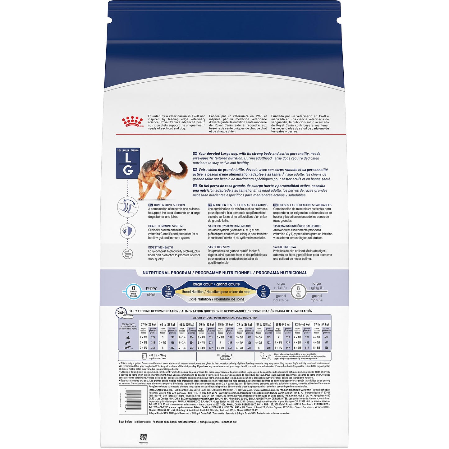 Royal Canin Large Breed Adult Dry Dog Food, 30 lb Bag ๐ All In One Marketplace Canada