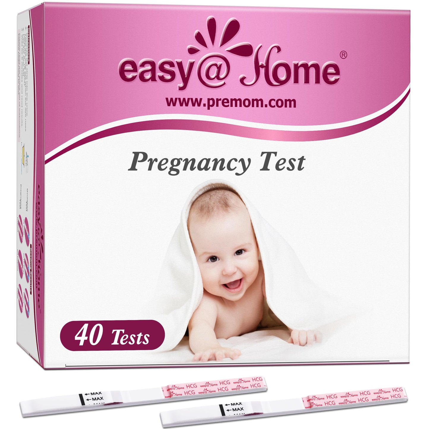 Easy@Home Pregnancy Tests 40 Pack: Easy to Use & Early Detection at Home Pregnancy Strips - Fertility Tests ๐ All In One Marketplace Canada