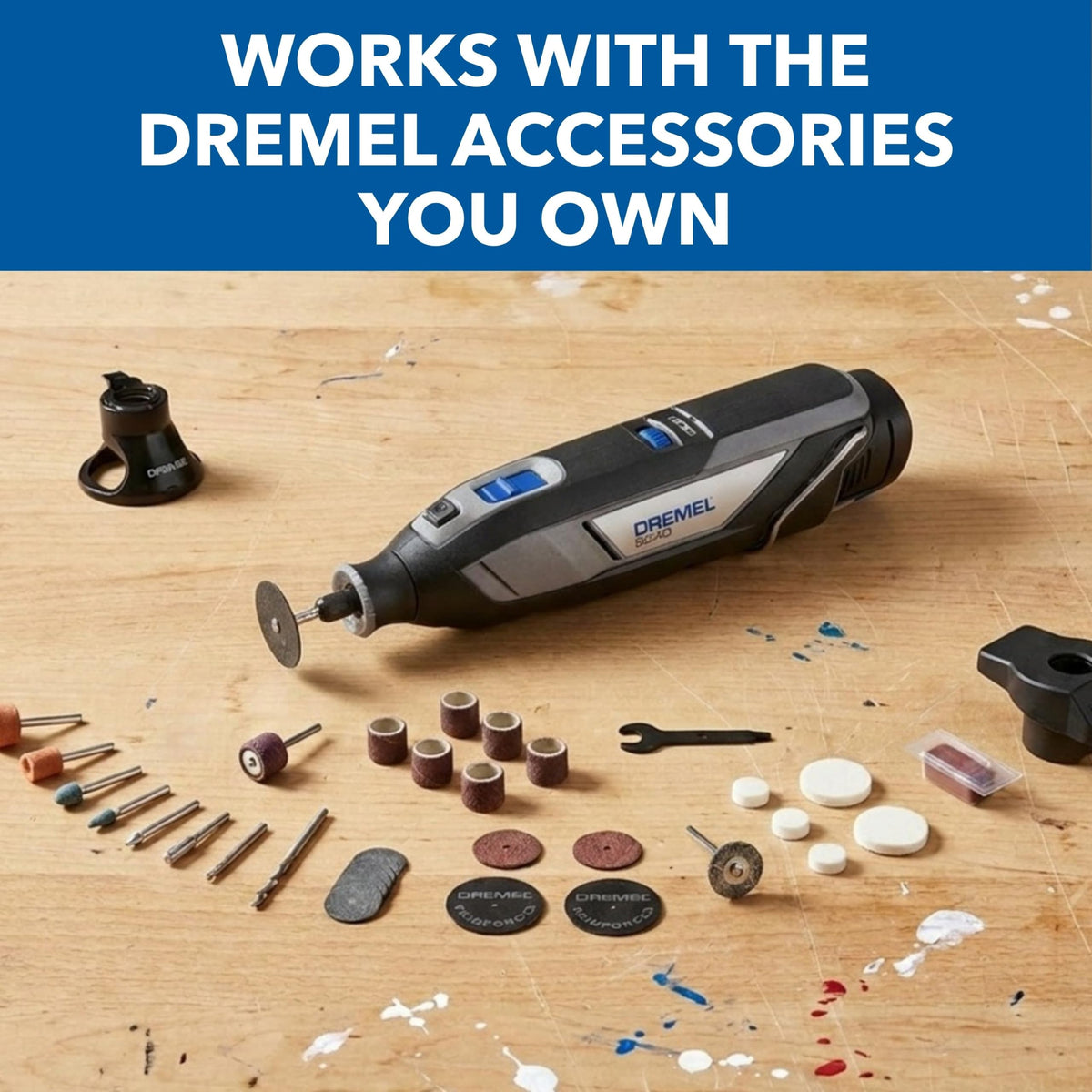 Dremel 8240-5 12V Cordless Rotary Tool Kit with Variable Speed and Comfort Grip - Includes 2AH Battery Pack, Charger, 5 Accessories, Wrench, and Tool Fabric Carry Bag ๐ All In One Marketplace Canada