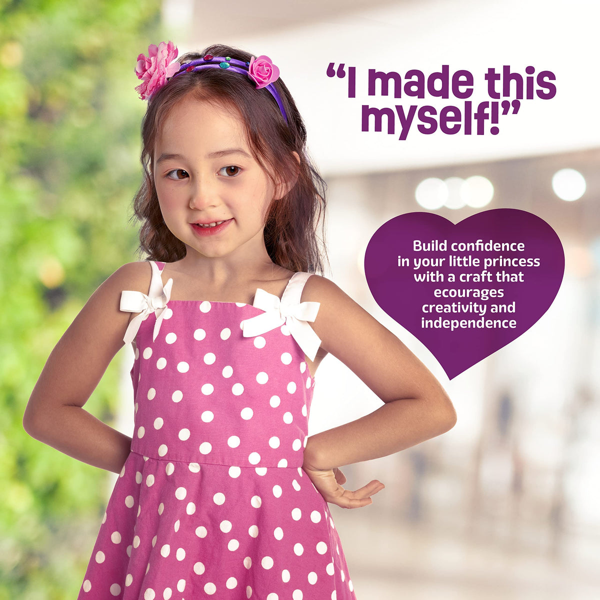 Headband Making Kit for Girls - Make Your Own Fashion Headbands for Kids - DIY Hair Accessories Set - Arts & Crafts Gift for Ages 5-12 Year Old Girl - Little Children's Art & Craft Gifts ๐ All In One Marketplace Canada