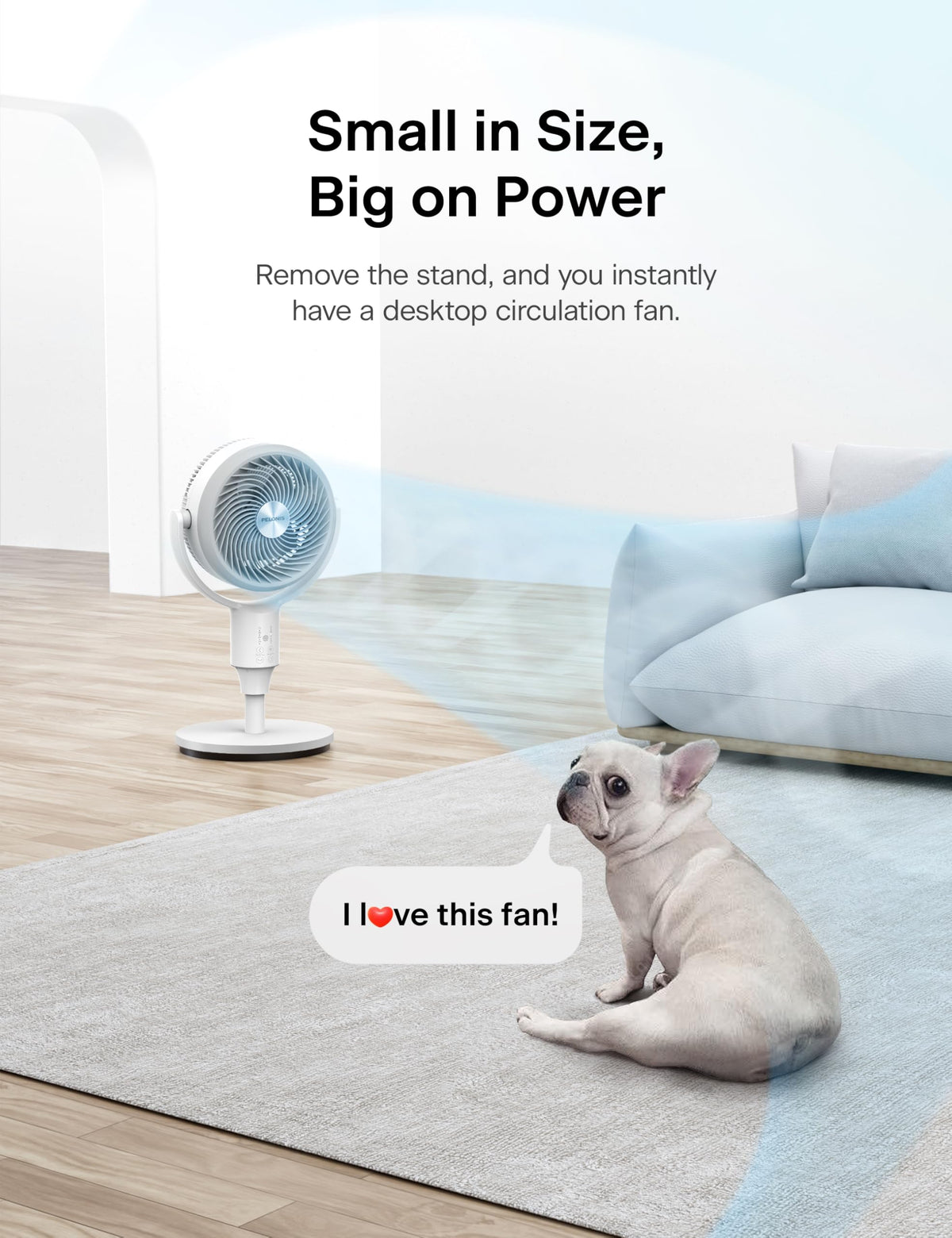 PELONIS Pedestal Fan, Air Circulator, Ultra OmniFlow (135Β°+90Β°Auto Oscillation), Quiet Floor Fan with 3 Speeds, Remote, 7H Timer, Memory Function, Adjustable Height, Standing Fan for Bedroom π All In One Marketplace Canada