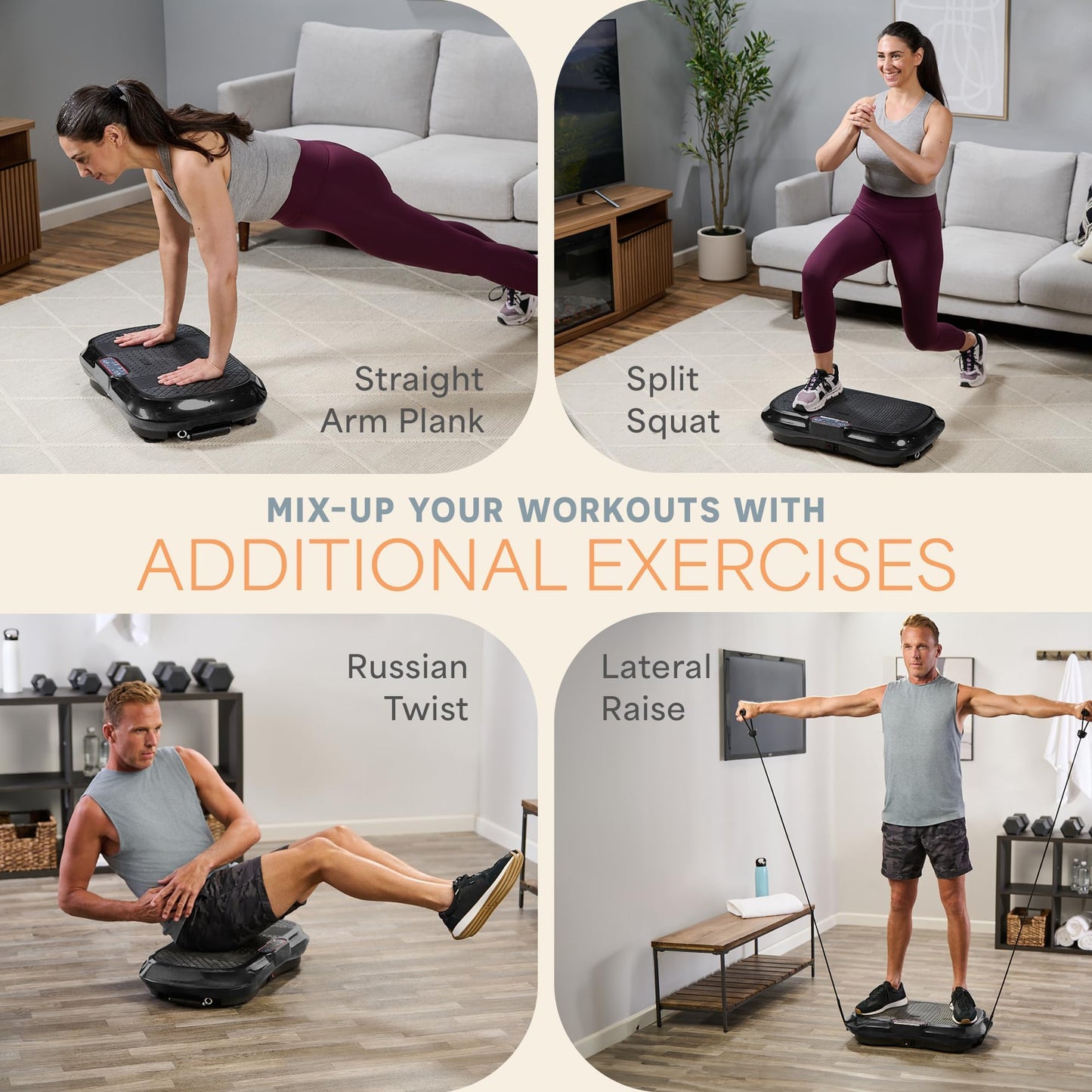 Lifepro Waver Vibration Plate Exercise Machine โ Whole Body Oscillation Platform w/ 99 Speed Levels & 9 Programs โ Remote Control, Loop & Resistance Bands for Full Body Home Gym Workout ๐ All In One Marketplace Canada