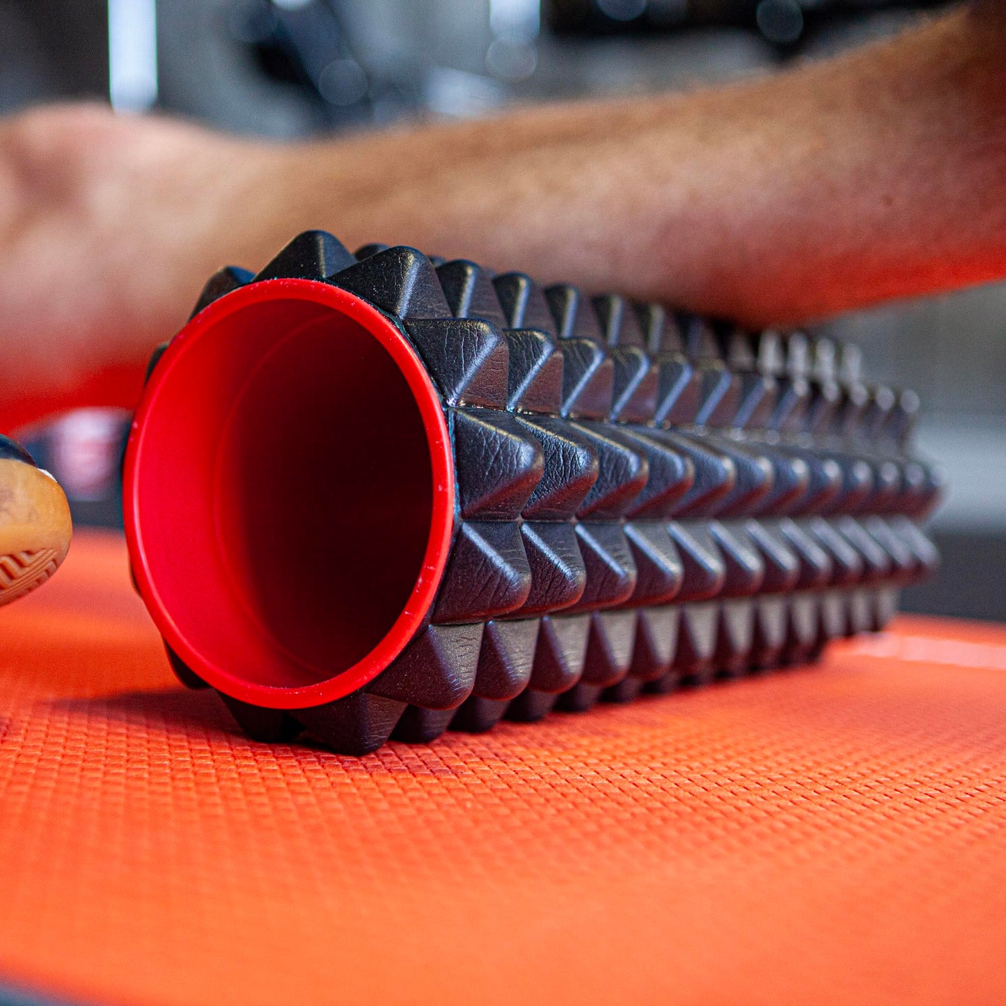 IBF Iron Body Fitness Acupoint Foam Roller - 12", High-Density EVA Foam Roller for Deep Tissue Massage, Back Pain, Yoga, and Physical Therapy - Black and Red ๐ All In One Marketplace Canada