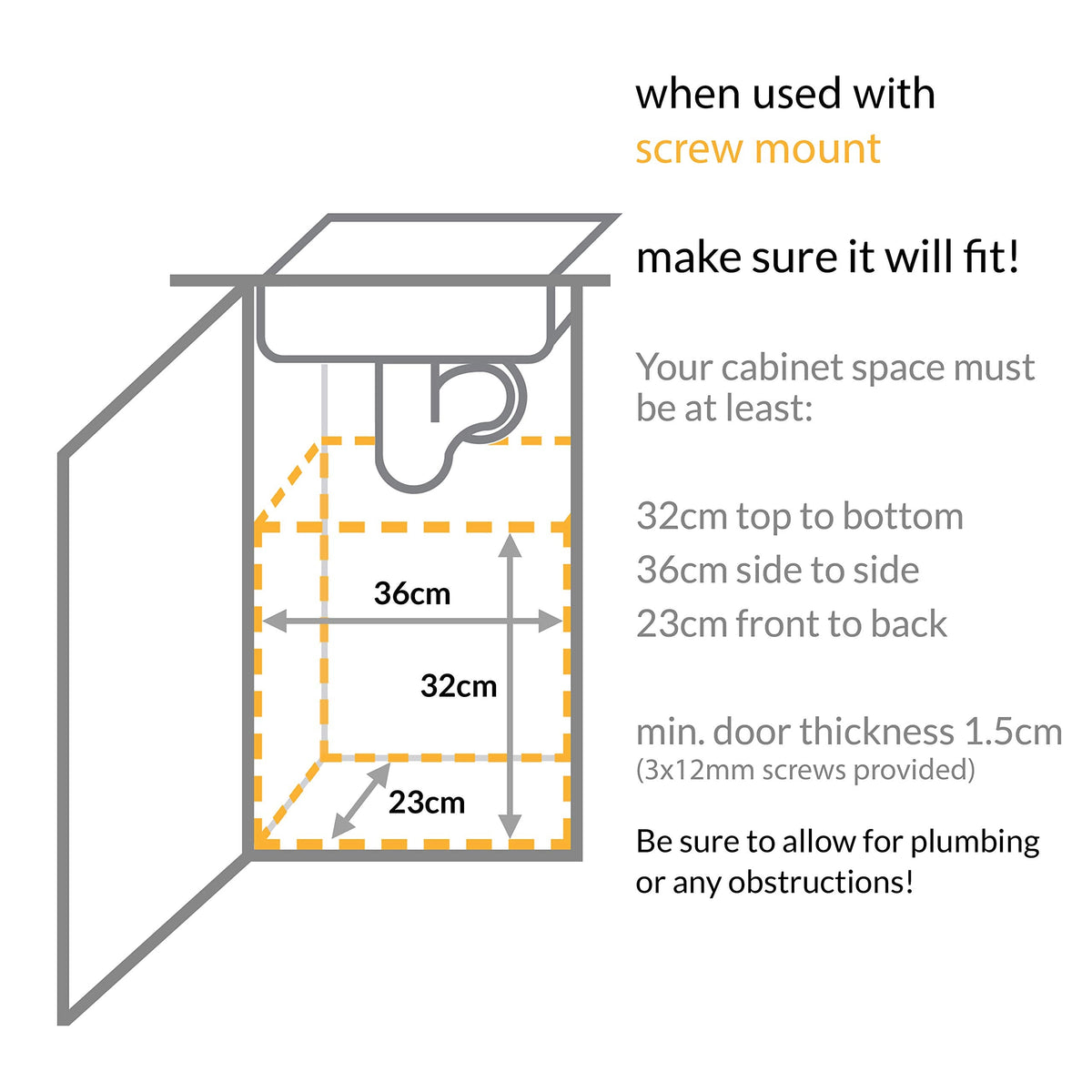 simplehuman 10 Liter / 2.6 Gallon In-Cabinet Trash Can, Heavy-Duty Steel Frame, Black ๐ All In One Marketplace Canada