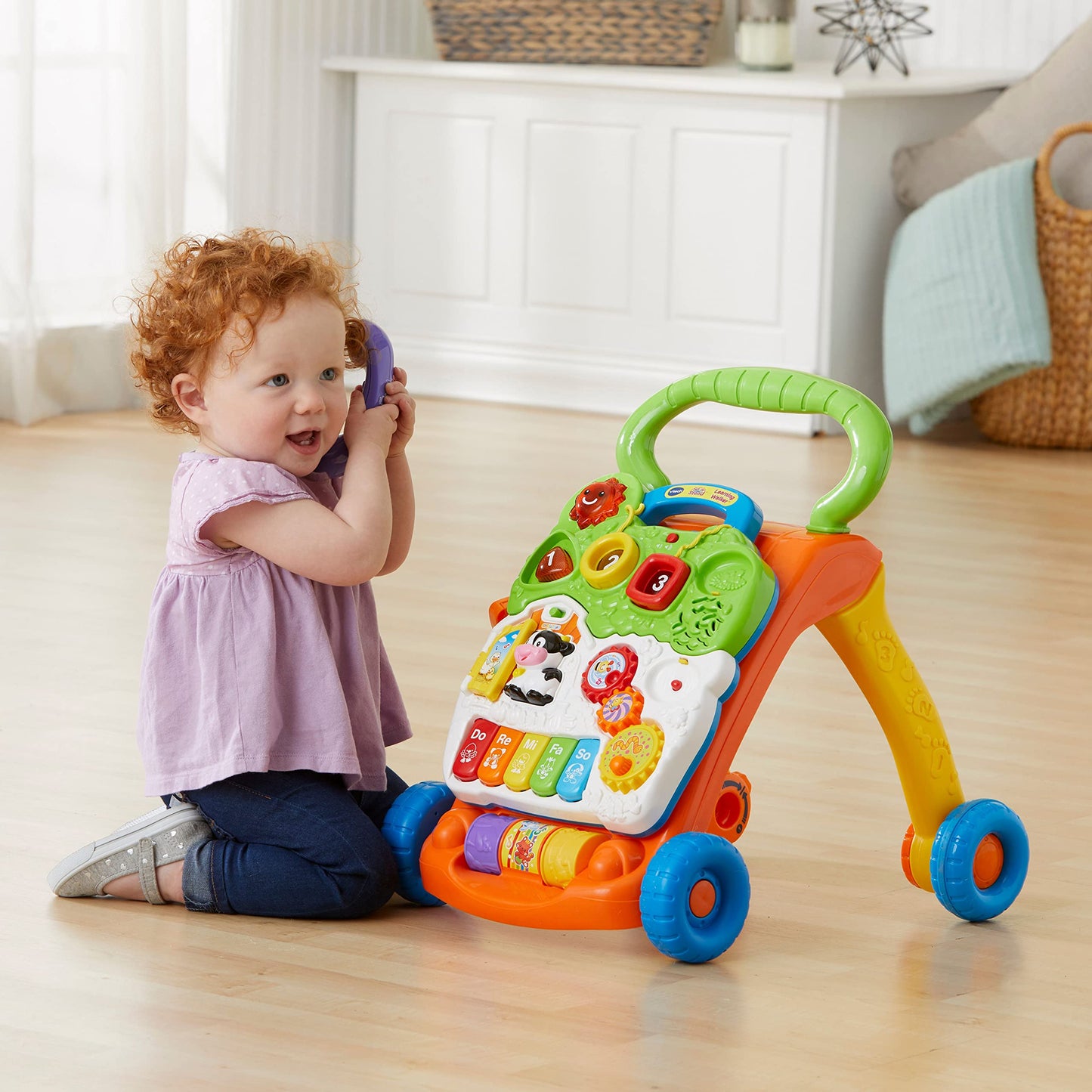 VTech Sit-to-Stand Learning Walker (Frustration Free Packaging - English Version), Orange ๐ All In One Marketplace Canada