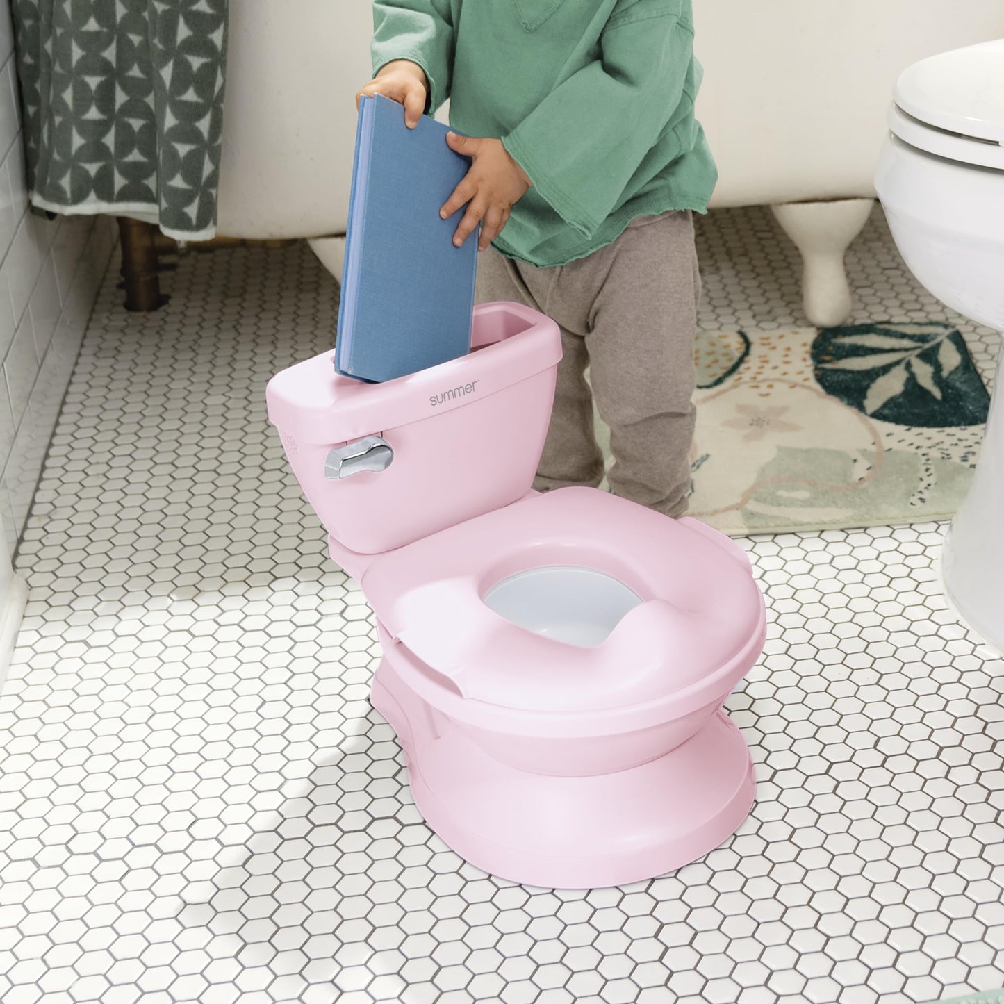 Summer by Ingenuity My Size Potty Pro in Pink, Infant Potty Training Toilet, Lifelike Flushing Sound, For Ages 18 Months, Up to 50 Pounds 🍁 All In One Marketplace Canada