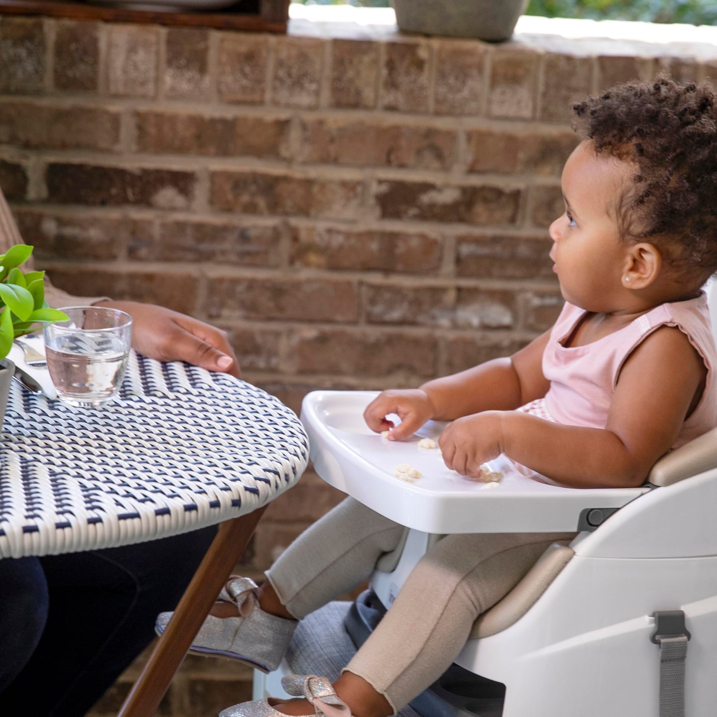 Ingenuity Baby Base 2-in-1 Booster Feeding and Floor Seat with Self-Storing Tray - Cashmere ๐ All In One Marketplace Canada
