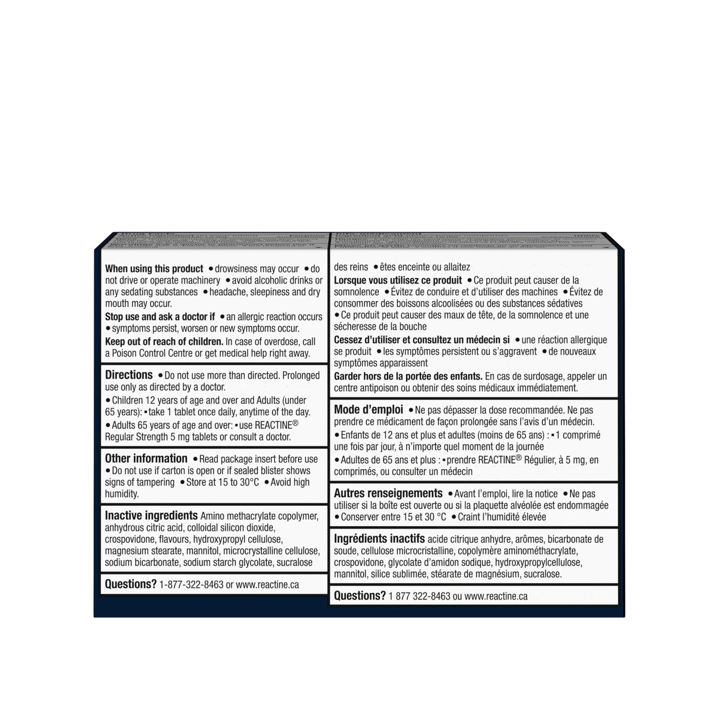 Reactine Rapid Dissolve Extra Strength Tablets - For Itchy Eyes, Hives, Runny Nose - 24 Hour Allergy Relief - 24 Count ๐ All In One Marketplace Canada
