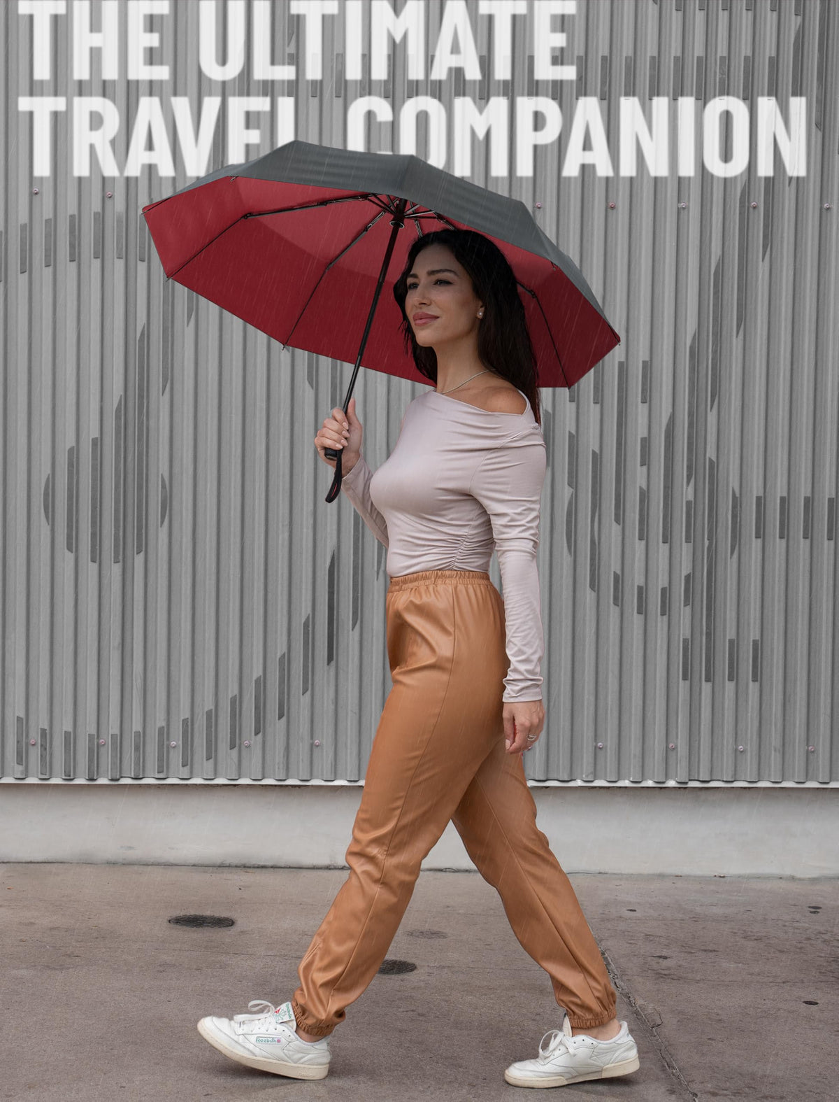 Repel Windproof Travel Umbrella - Compact & Withstands Winds up to 100MPH, Strongest Premium Auto Folding Umbrella for Rain and Sun - Durable, Light & Portable for Women & Men, Fits Backpack & Cars ๐ All In One Marketplace Canada
