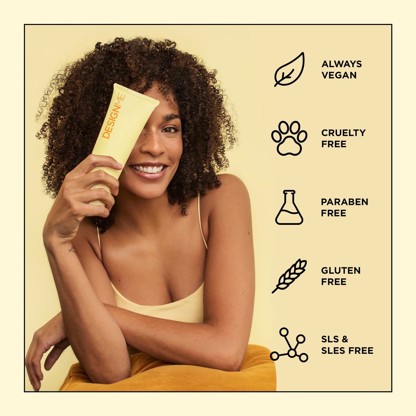 Design.Me BOUNCE.ME Curl Mousse | Lightweight Curl Defining for Wavy & Curly Hair | Frizz Control, Humidity Resistant, Alcohol-Free Mousse for Hair Styling | CGM Approved ๐ All In One Marketplace Canada