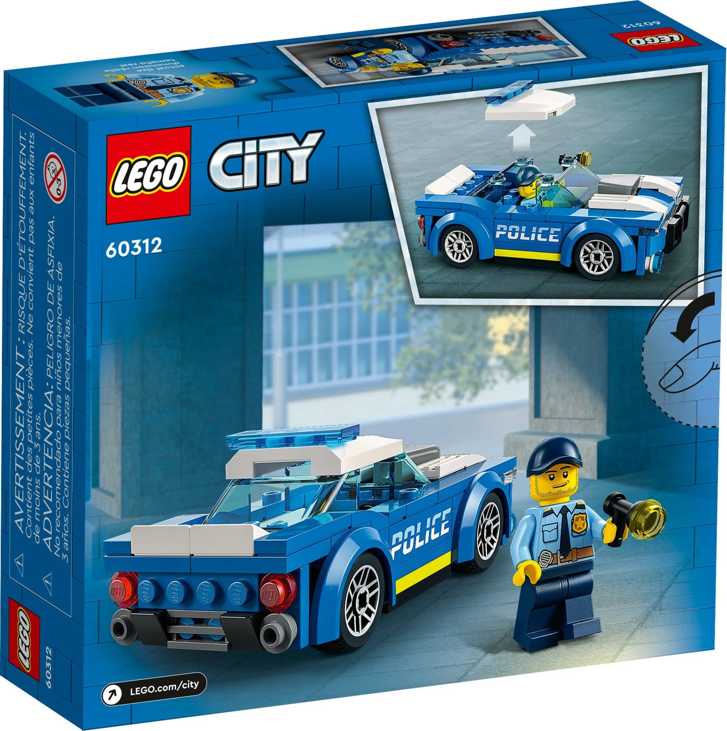 LEGO City Police Car Toy 60312 for Kids 5 Plus Years Old with Officer Minifigure, Small Gift Idea, Adventures Series, Car Chase Building Set ๐ All In One Marketplace Canada