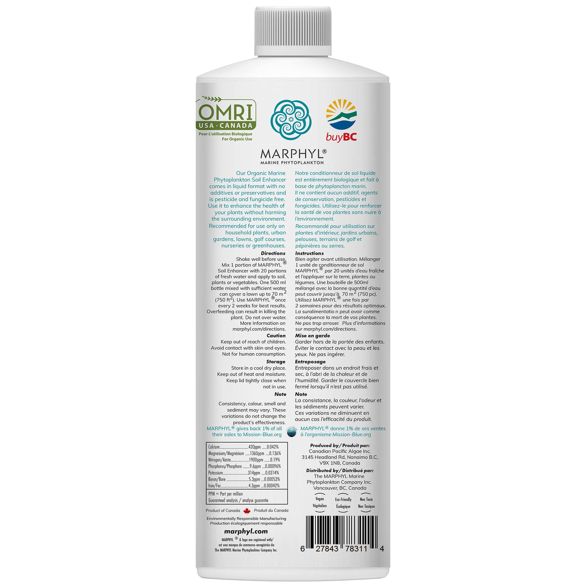MARPHYL All-Purpose Plant Food โ Organic Nutrient-Rich Fertilizer & Soil Enhancer for Indoor & Outdoor Flowers, Vegetables, Succulents, Bamboo & Hydroponics ๐ All In One Marketplace Canada