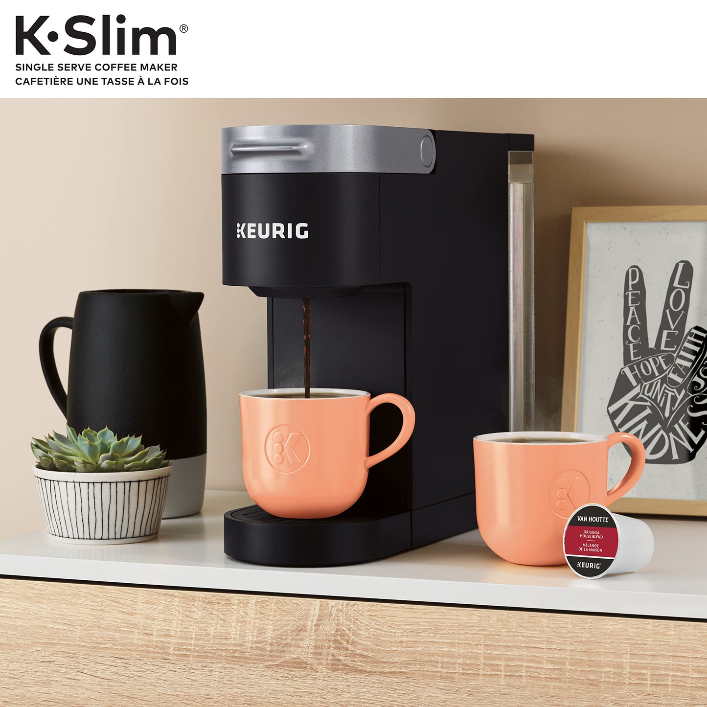Keurig K-Slim Single Serve K-Cup Pod Coffee Maker, Featuring Simple Push Button Controls And MultiStream Technology, Black ๐ All In One Marketplace Canada