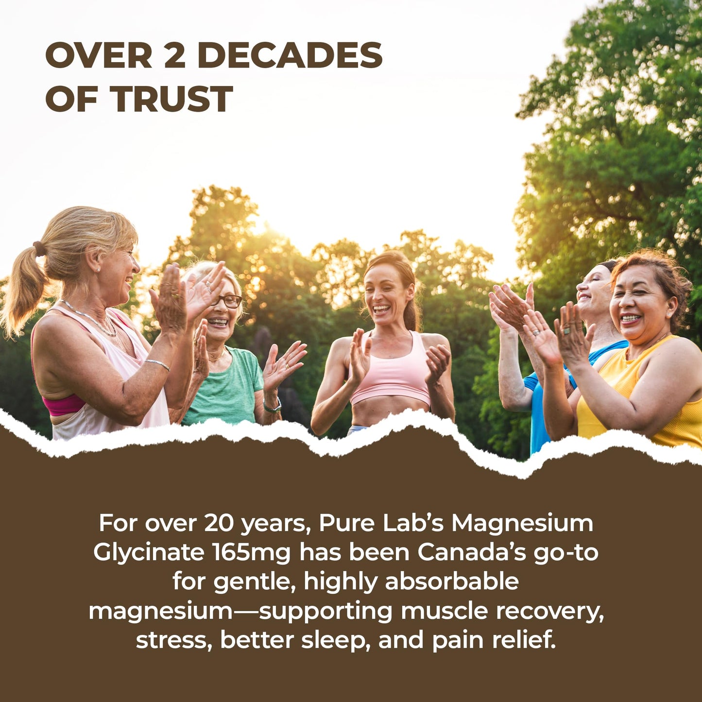 Pure Lab Vitamins Magnesium Glycinate 165mg โ 120 vegicaps - Supports Muscle Function ๐ All In One Marketplace Canada
