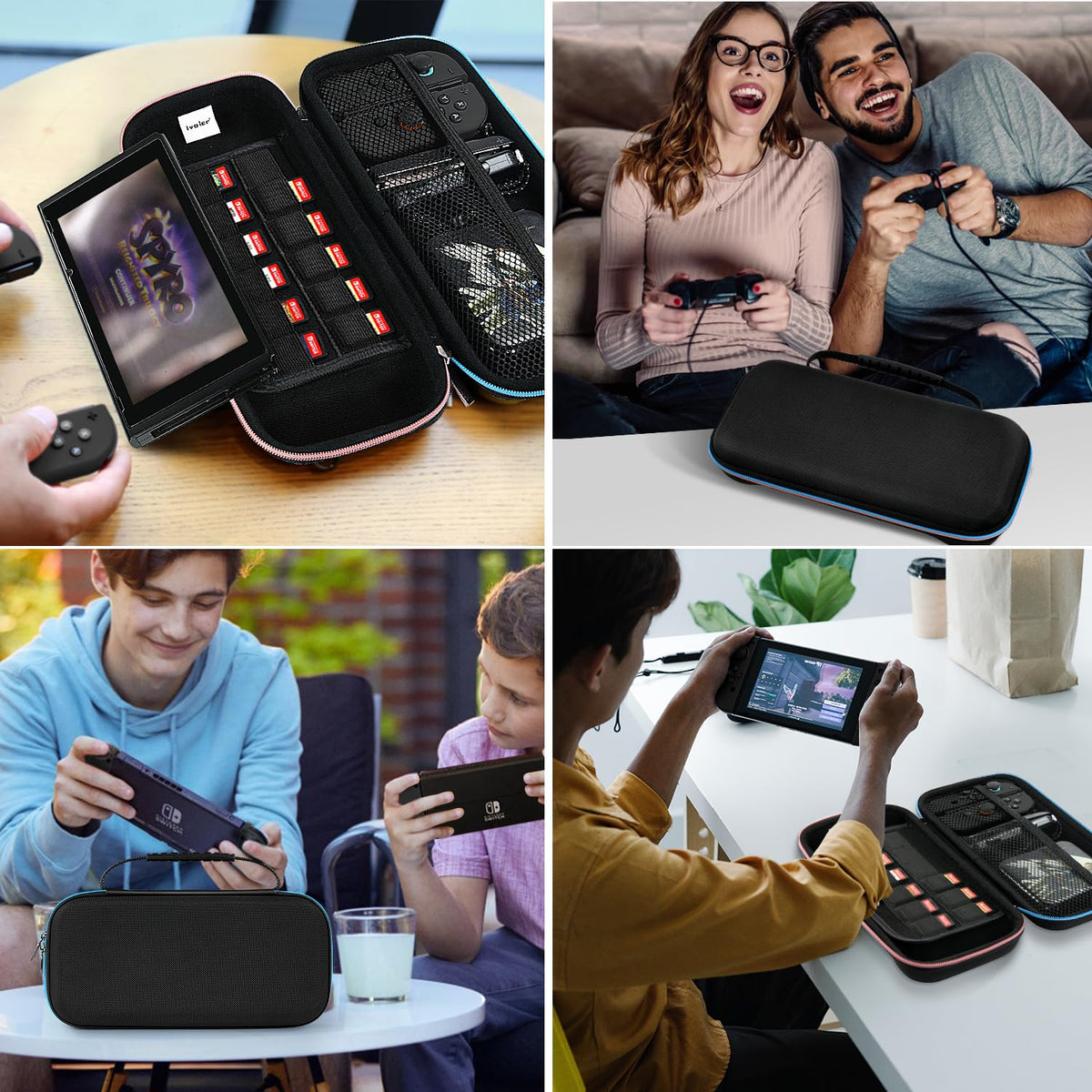 ivoler Carrying Case for Nintendo Switch 2 (2025 Model), Portable Hard Shell Pouch Carrying Travel Game Bag for Switch 2 Accessories Holds 12 Game Cartridge, Black ๐ All In One Marketplace Canada