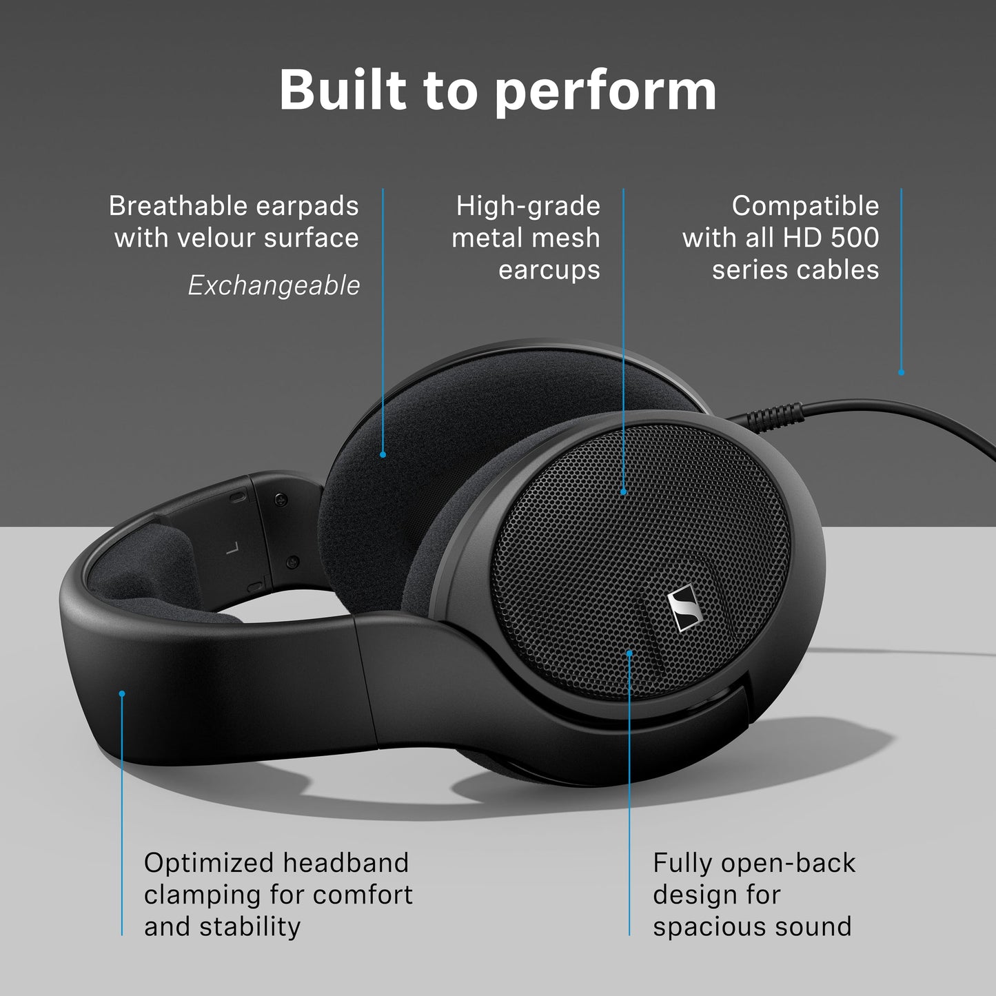 Sennheiser HD 560S - Wired Over-The-Ear Audiophile Headphones, Neutral Frequency Response, Open-Back, Detachable Cable, Black ๐ All In One Marketplace Canada