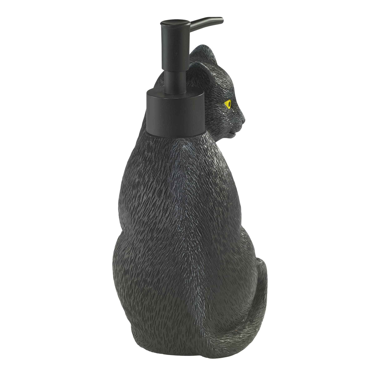 Avanti Linens - Soap Dispener/Lotion Pump, Guest Bathroom Essentials, Black Cat Inspired Bathroom Decor (Halloween Collection)