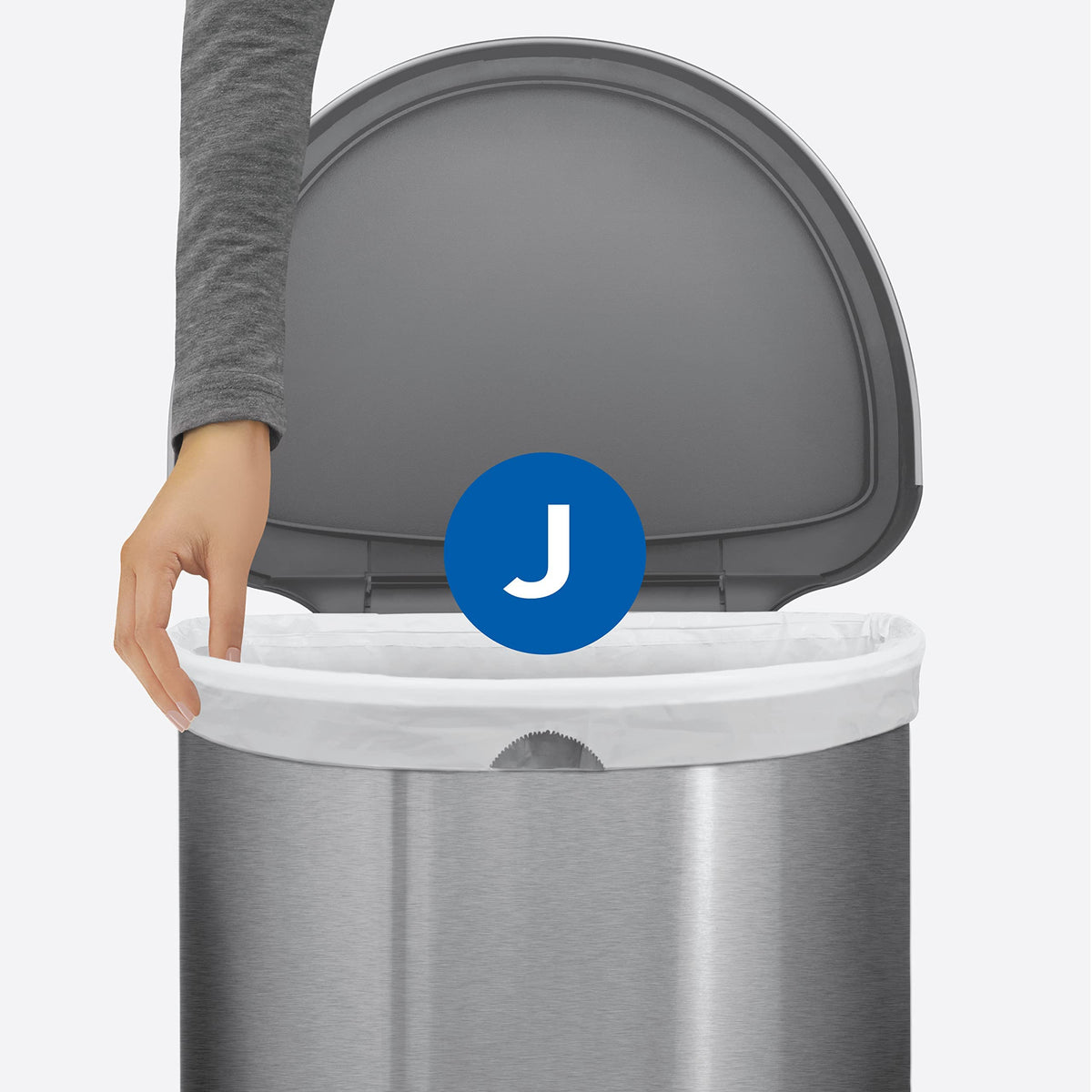 simplehuman Code J 100 Count, Dispenser Pack Custom Fit Liners, Drawstring Trash Bags, 30-45L / 8-12 Gallons, White π All In One Marketplace Canada