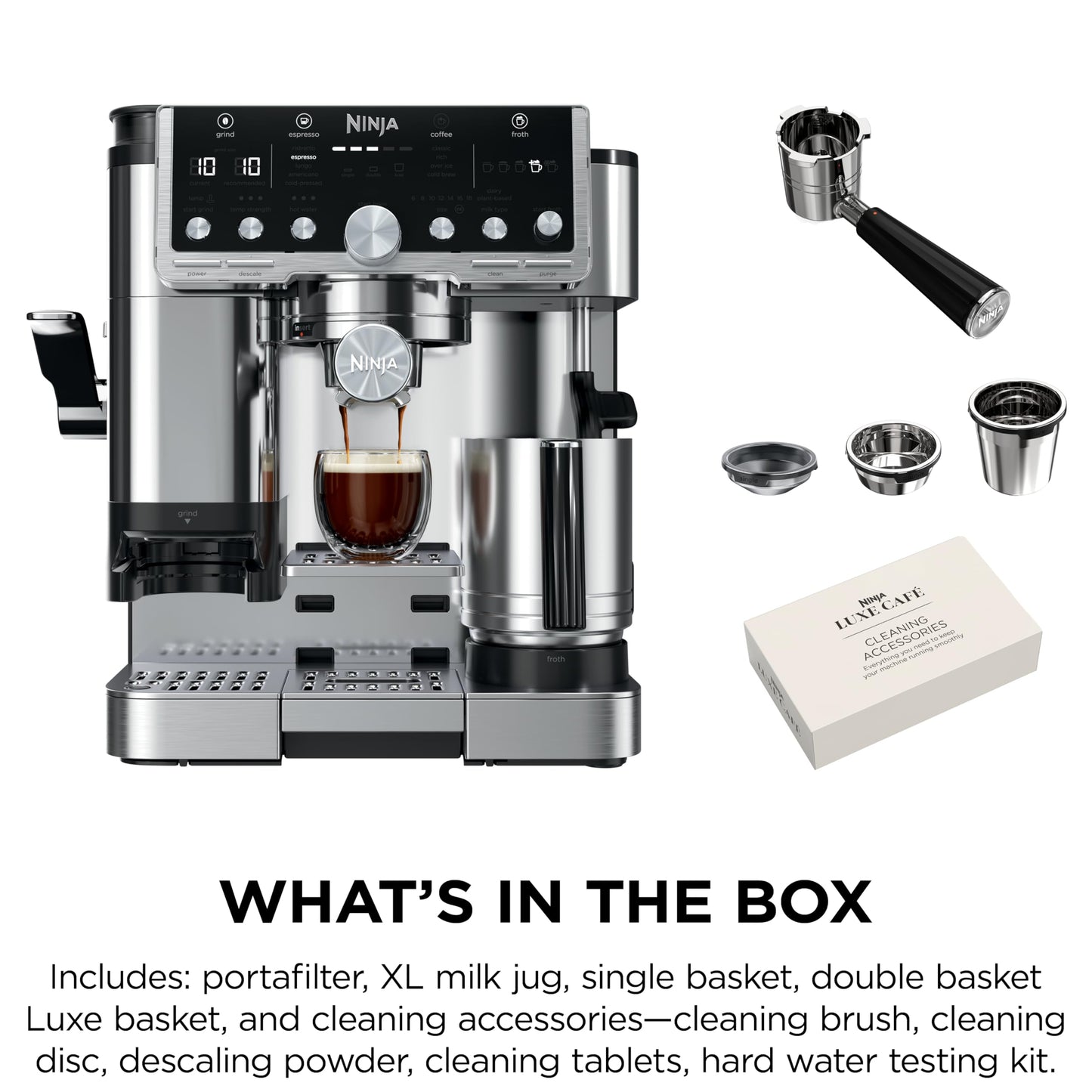 Ninja Luxe Café Pro Series, Espresso, Cold Brew, Hot Water, ES701C 🍁 All In One Marketplace Canada