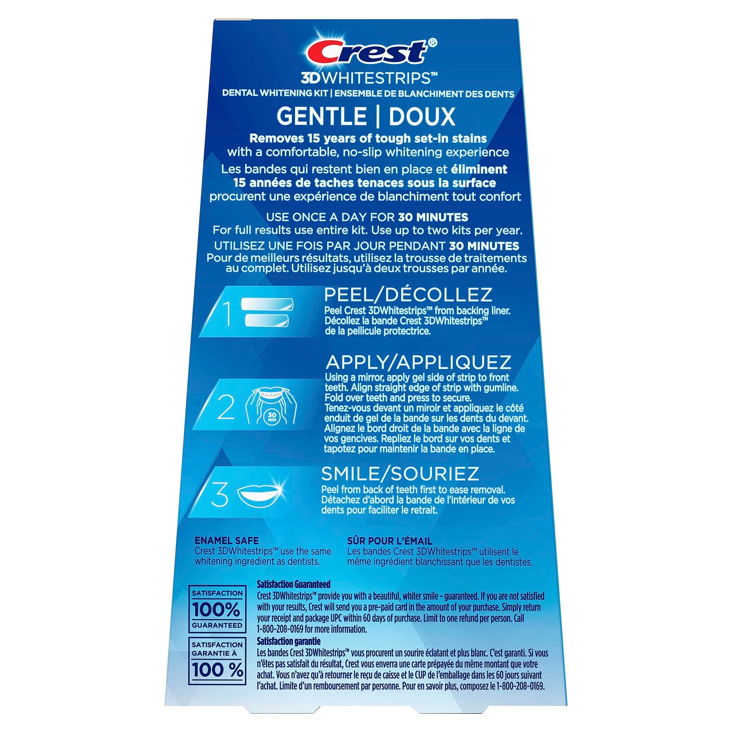 Crest 3D Whitestrips Gentle At-home Teeth Whitening Kit, 14 Treatments, Gently Removes 15 Years of Stains 🍁 All In One Marketplace Canada