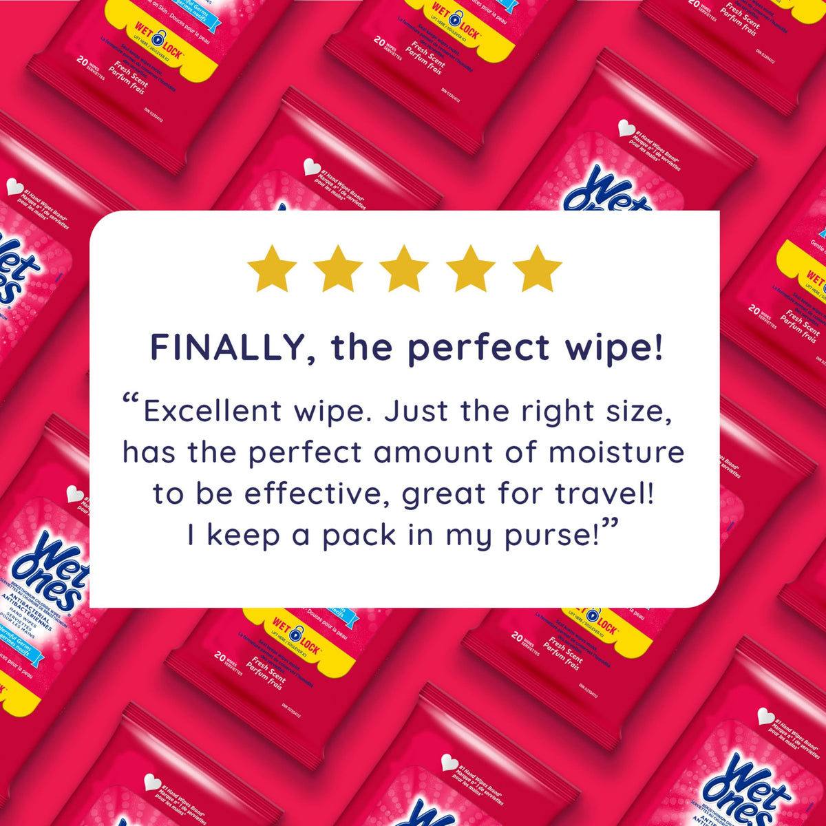 Wet Ones Antibacterial Hand Wipes, Fresh Scent, Wet Wipes, 20 Count (Pack of 10) ๐ All In One Marketplace Canada
