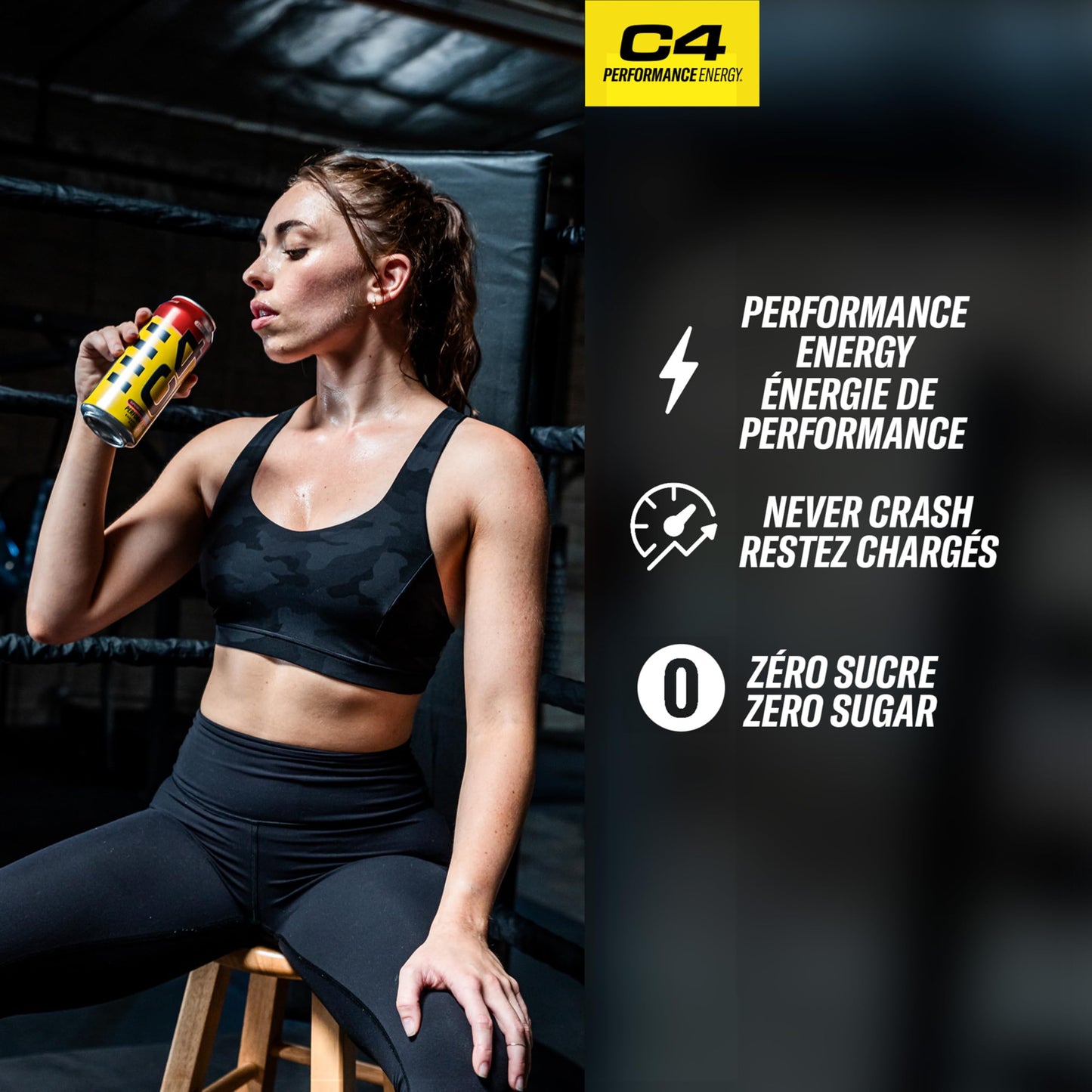 Cellucor C4 Performance Energy Drink, Strawberry Watermelon, Carbonated Sugar Free Drink with no Artificial Colours or Dyes, 473mL, 12 count š All In One Marketplace Canada