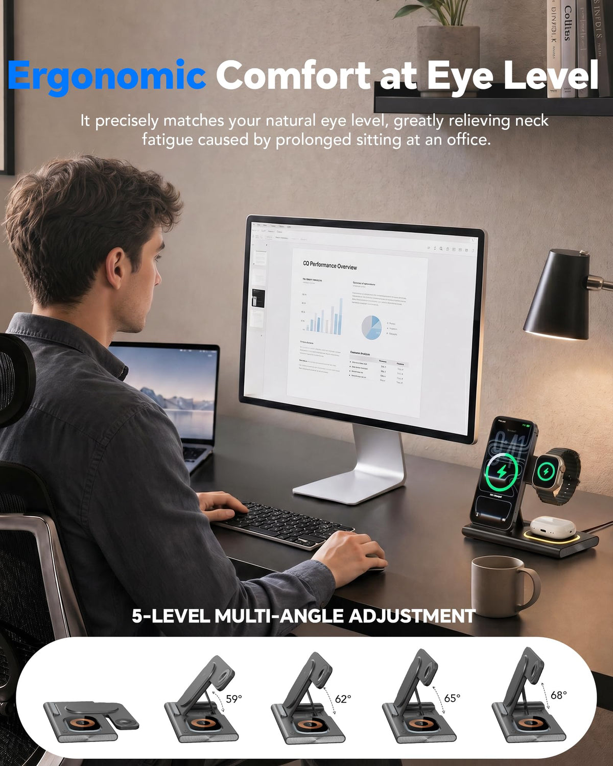 3 in 1 Foldable Wireless Fast Charging Station for Apple Multiple Devices ๐ All In One Marketplace Canada