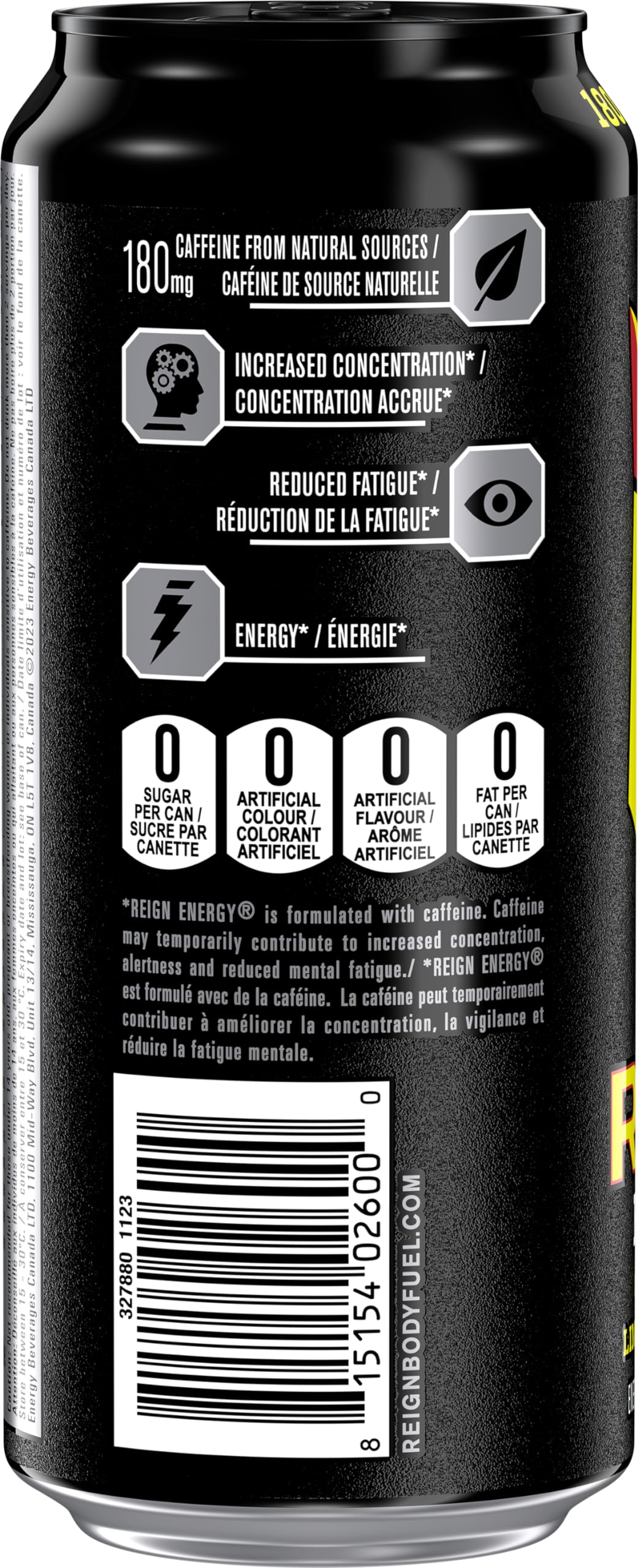 REIGN ENERGY, Cherry Limeade, 473mL Cans, Pack of 12 ๐ All In One Marketplace Canada
