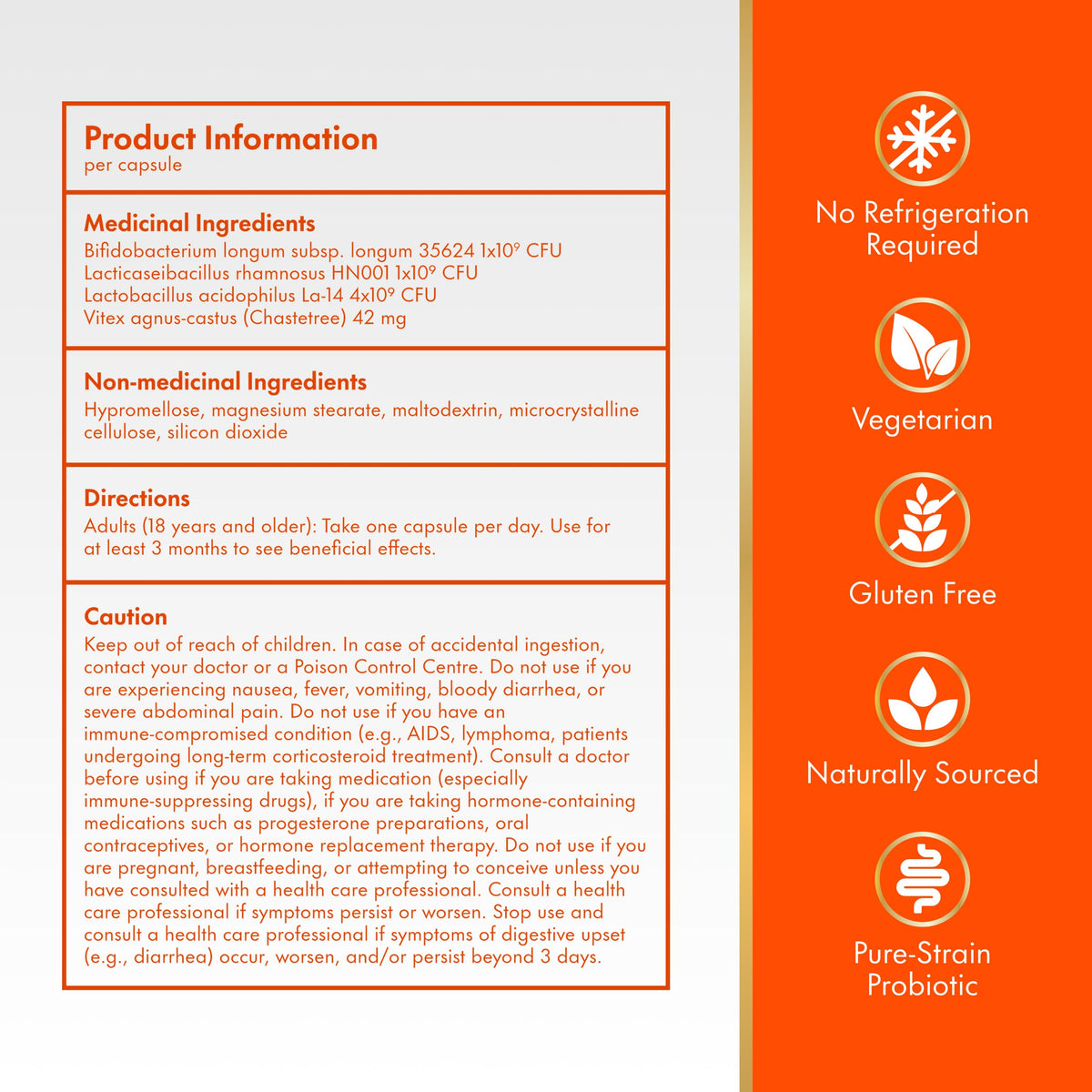 Align Probiotic, Women's Dual Action, Multi-Strain Probiotic, with Chaste Tree, Soothes Occasional Abdominal Discomfort, Gas, Bloating, 28 Capsules đ All In One Marketplace Canada