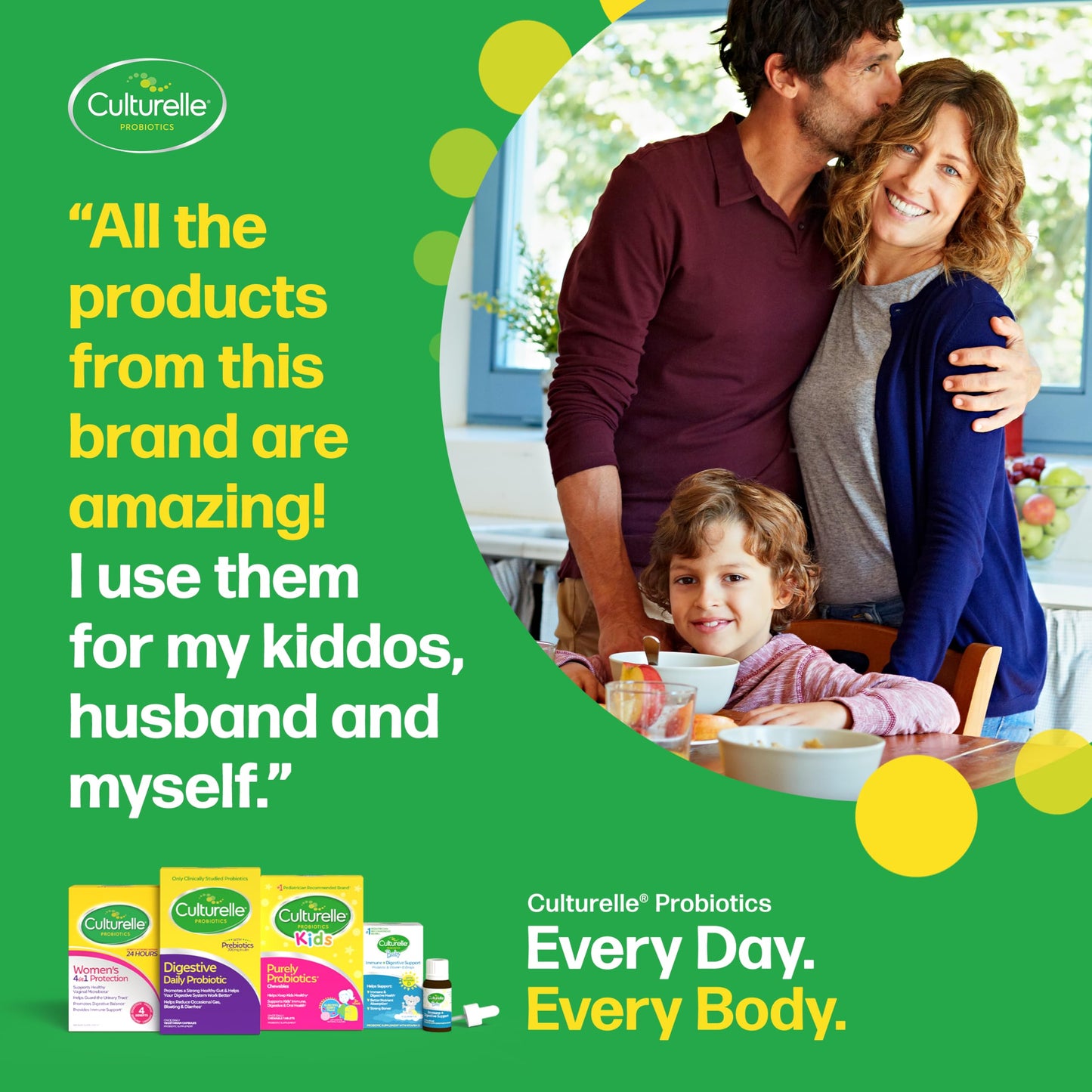 Culturelle Kids Daily Probiotic Chewable for Kids, With 100% Naturally Sourced Lactobacillus GG Strain, Most Clinically Studied Probiotic, Pediatrician Recommended, Berry Flavor, 60 Count Chews ๐ All In One Marketplace Canada