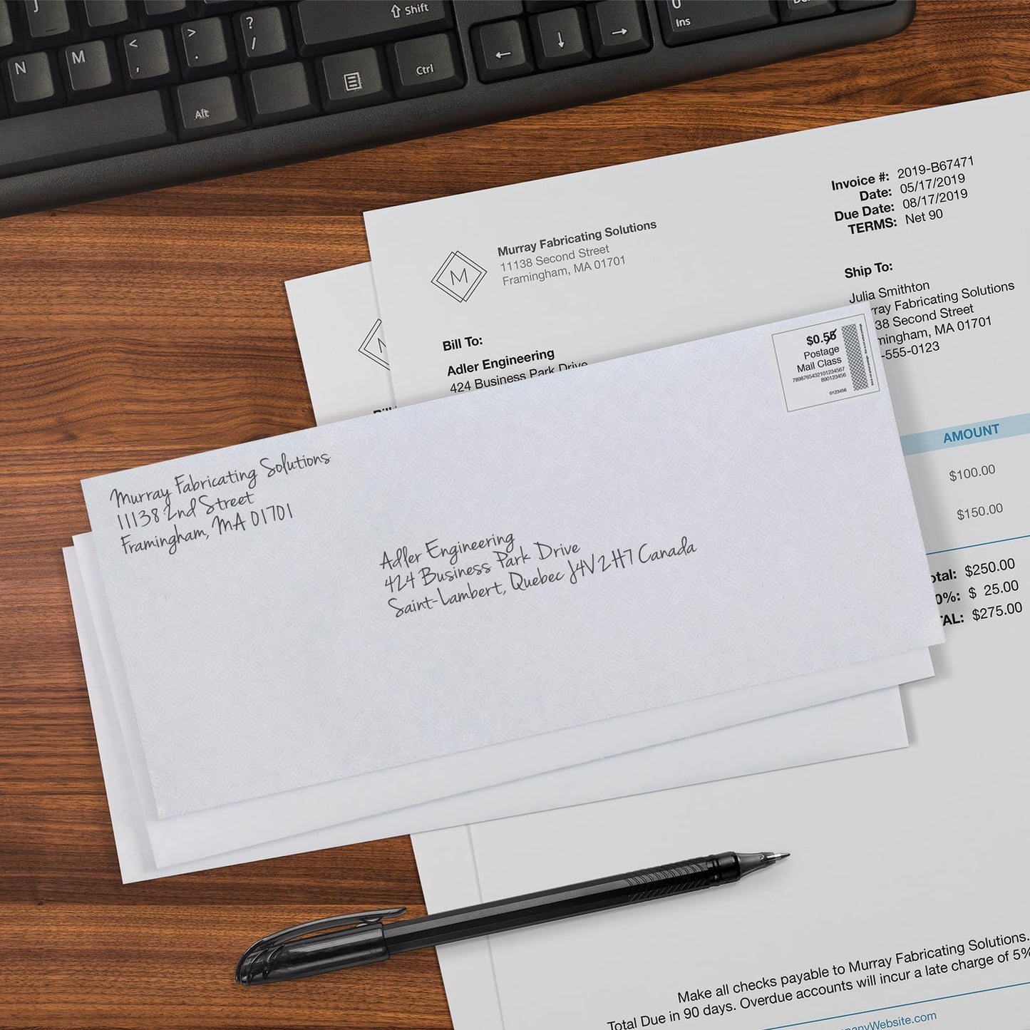 Oxford Envelopes, #10 Business Size, Security Tint, Peel & Seal Closure, 24 lb White Paper, Privacy Protection for Checks & Invoices, 500-Pack for Office or Home Mailing ๐ All In One Marketplace Canada