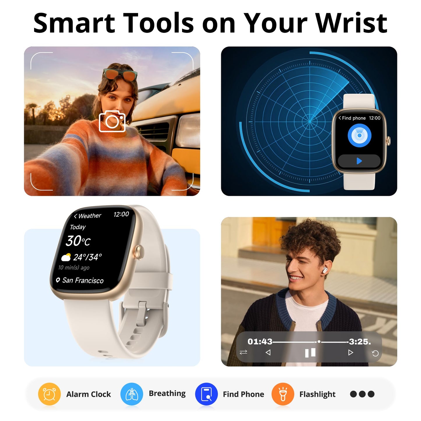 Fixwink Smart Watch for Women Ladies (Answer/Make Call), 1.83" HD Fitness Tracker with Heart Rate/SpO2/Sleep Monitor, Pedometer, 120+ Sport Modes, IP67 Waterproof, 7-Day Battery, for iOS Android 🍁 All In One Marketplace Canada